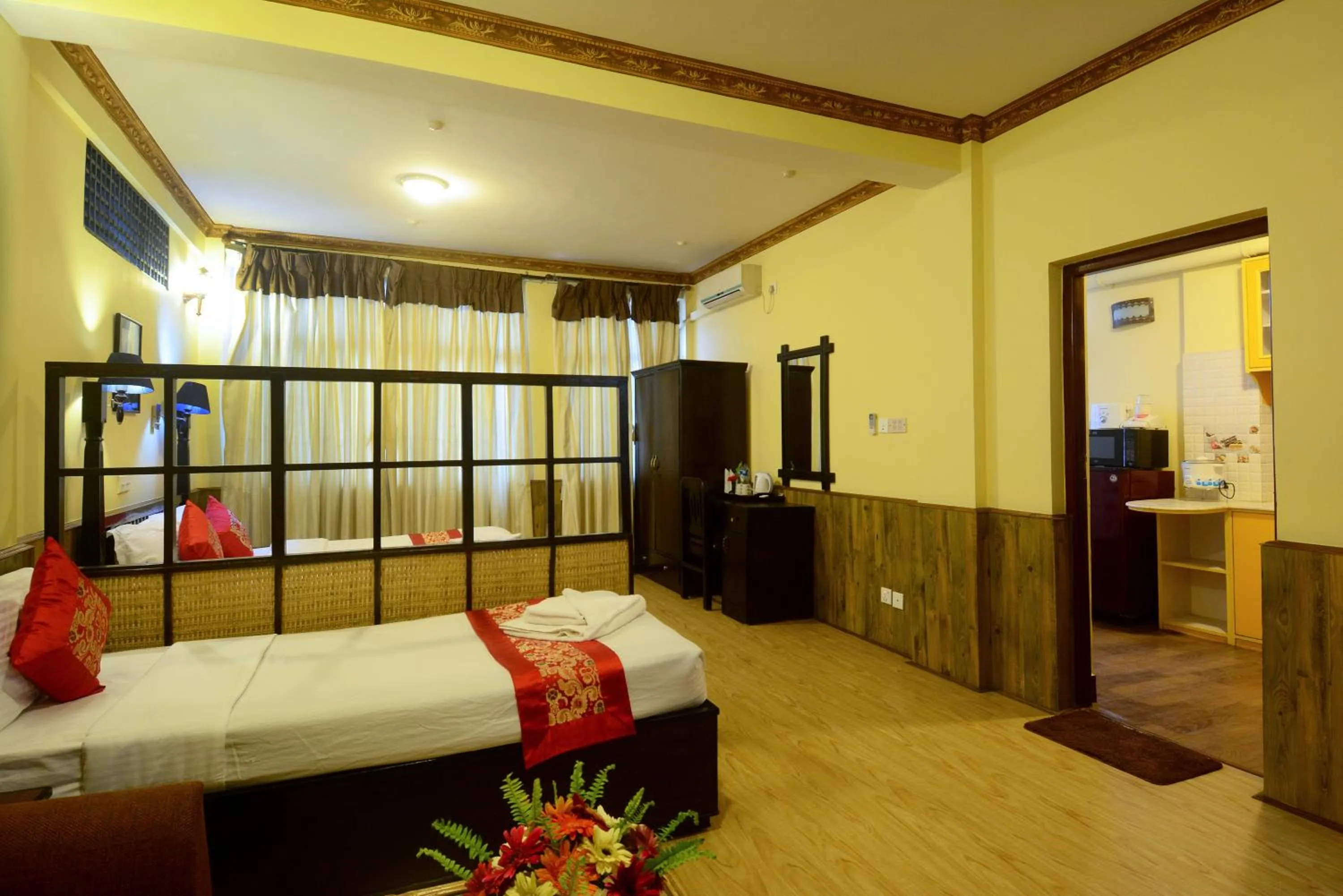 Bed in Dream Nepal Hotel and Apartment