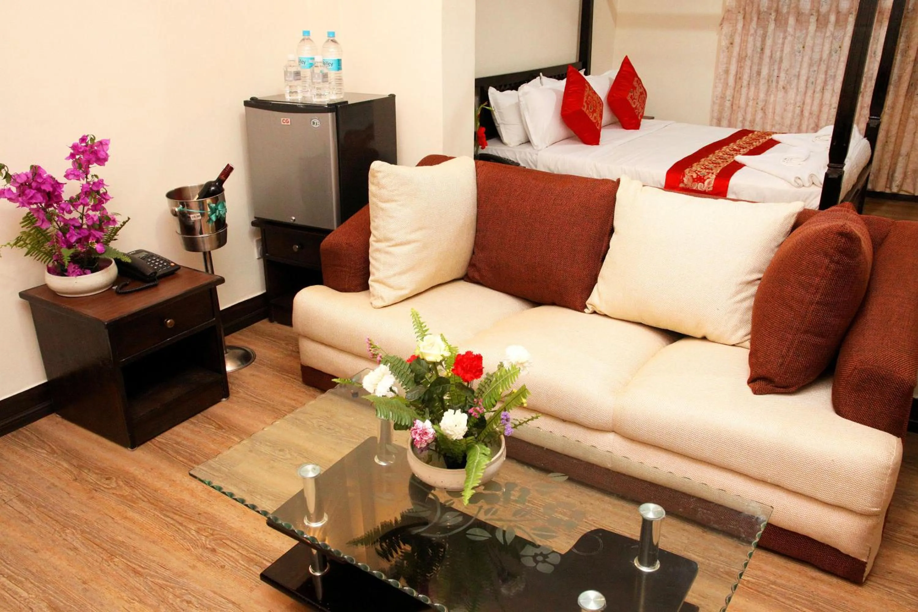 Seating area in Dream Nepal Hotel and Apartment