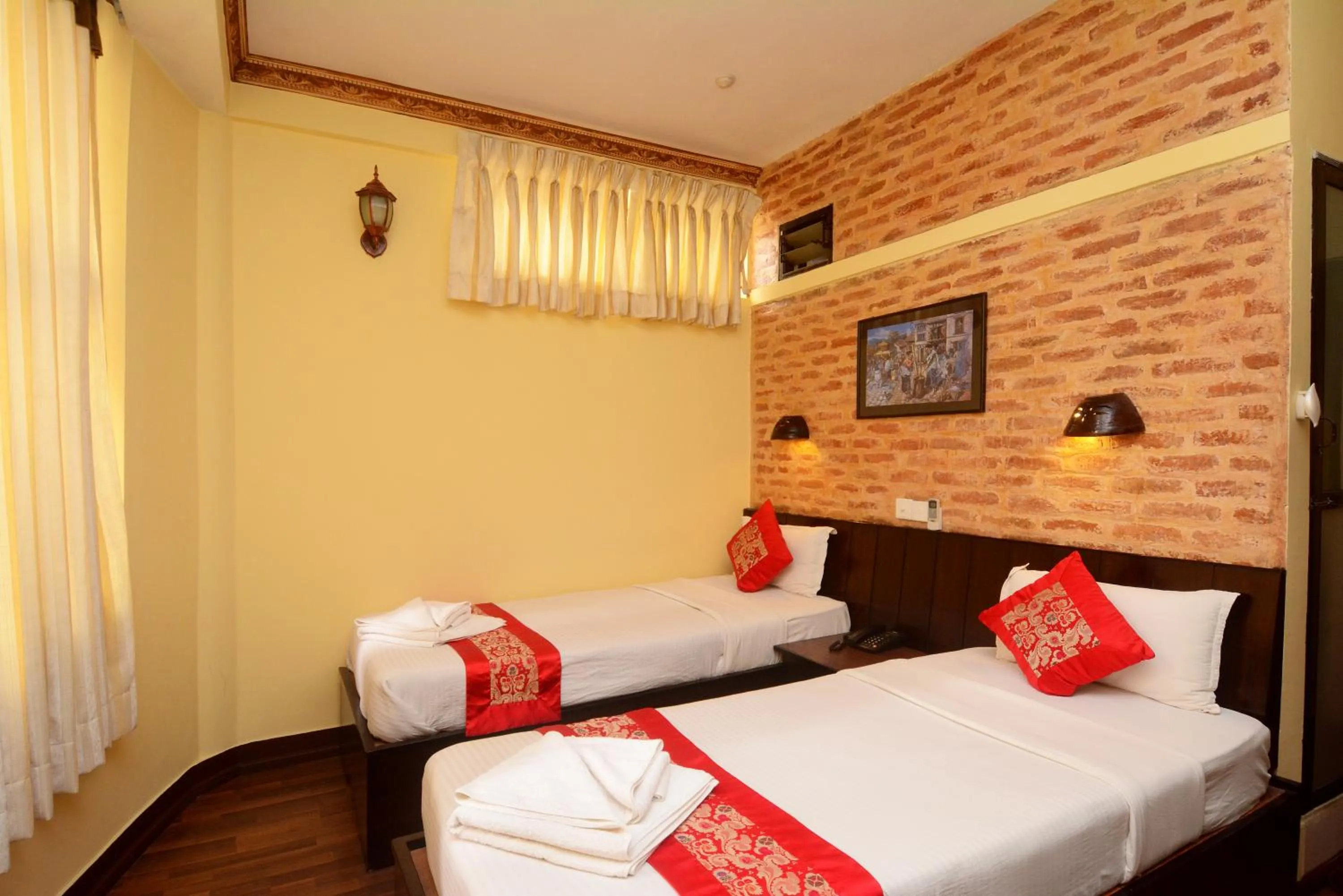 Bed in Dream Nepal Hotel and Apartment