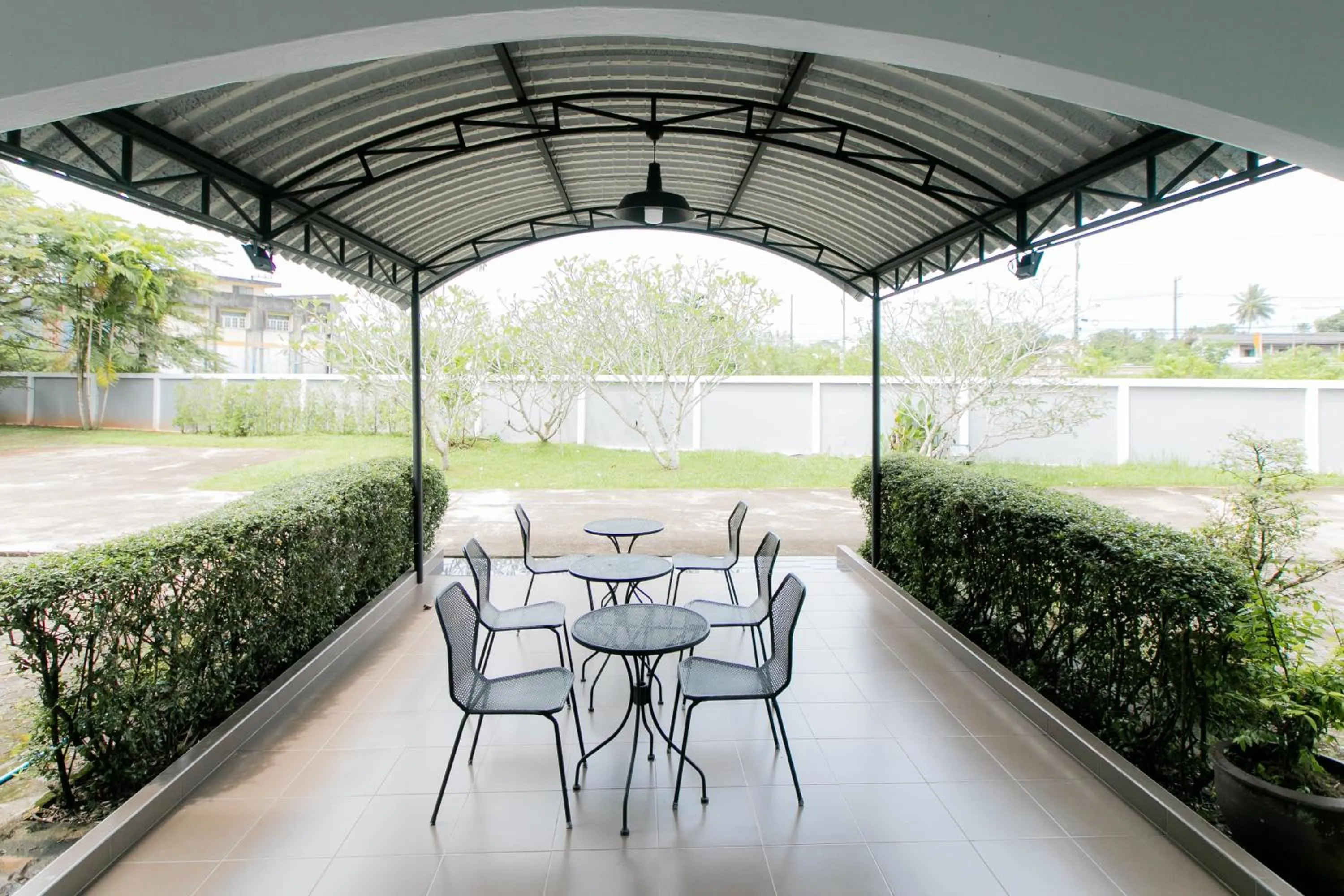 Garden view in The Mercy Hotel