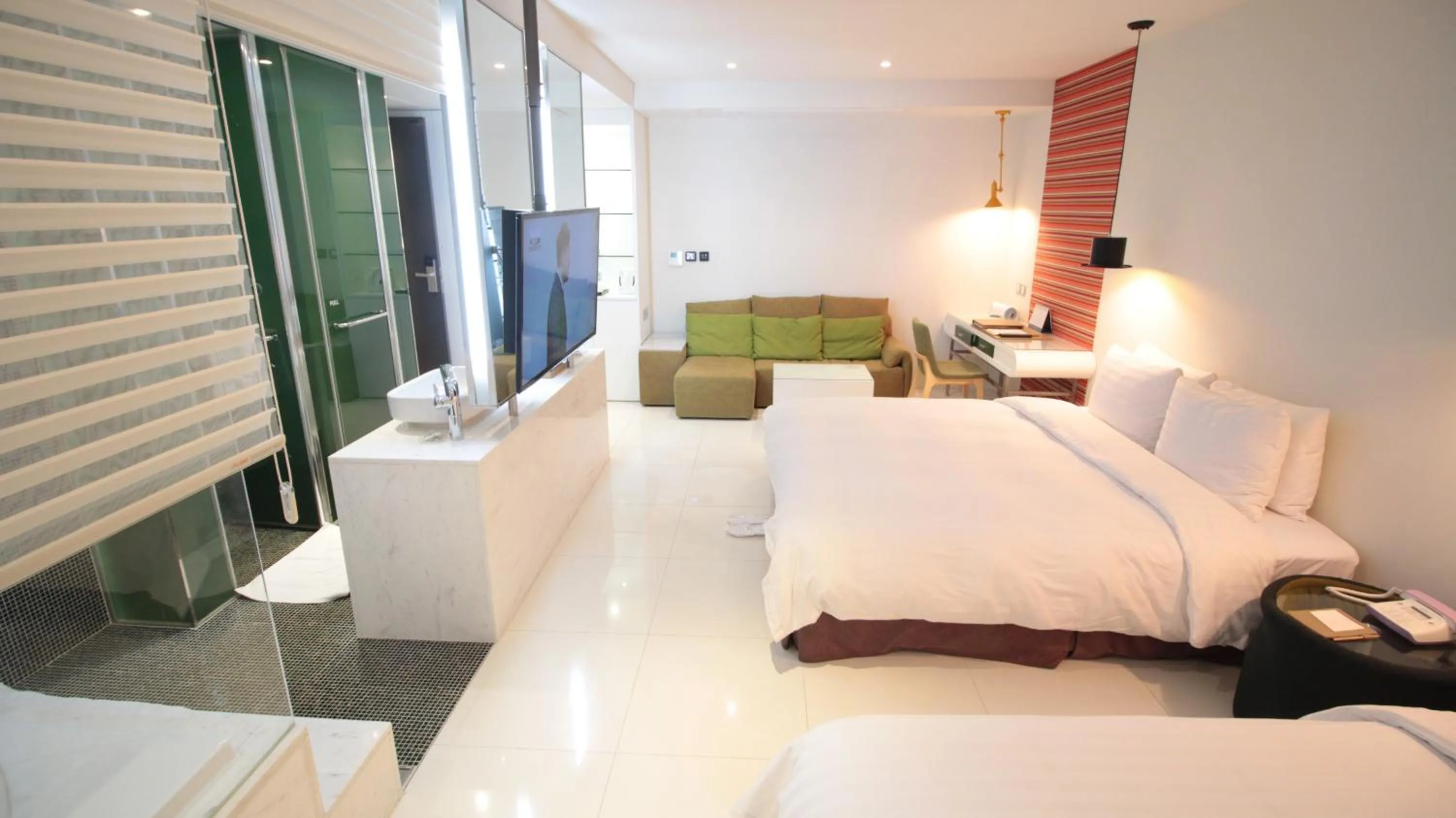 Bed in Grammos Hotel