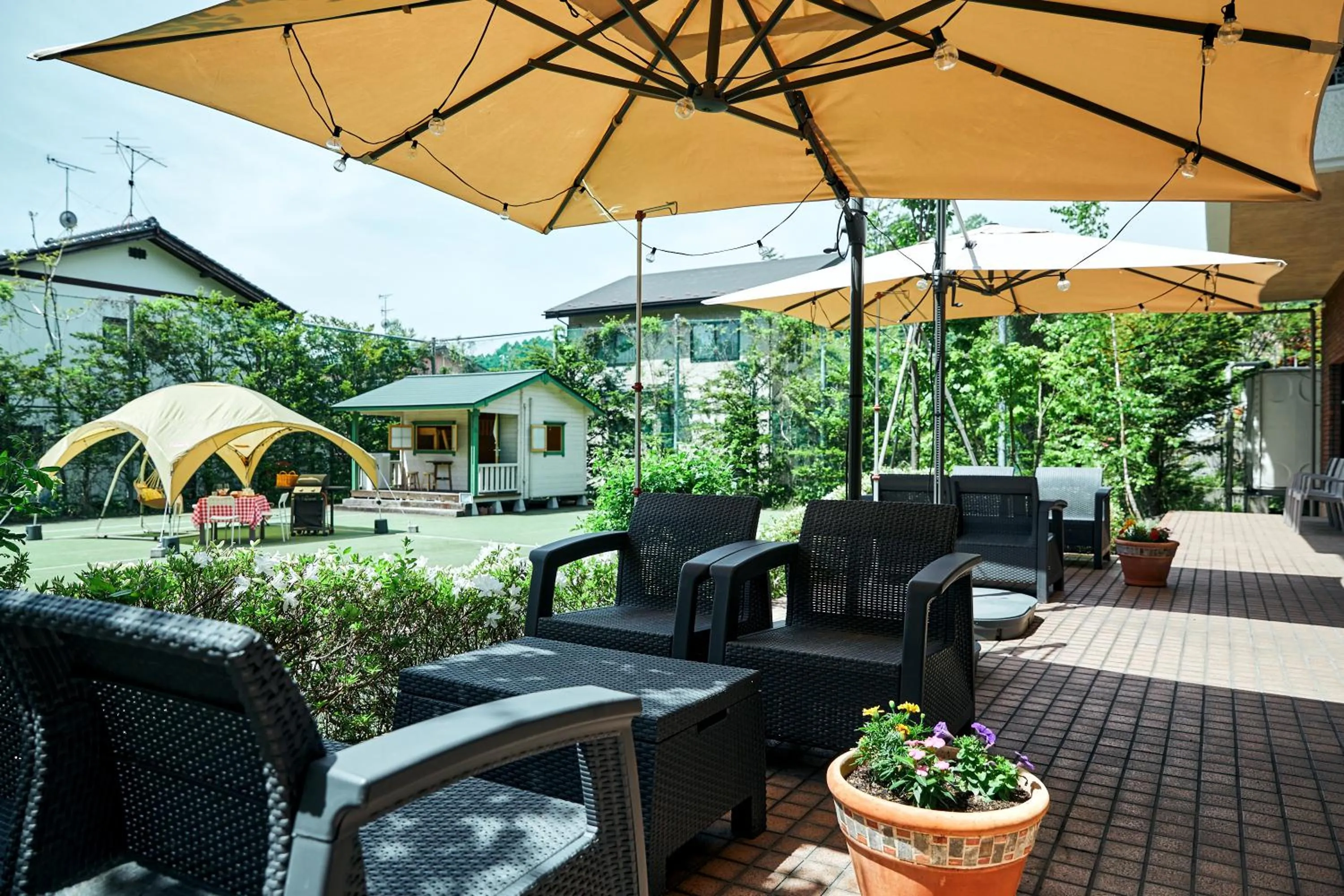 Garden view in IKOI Villa