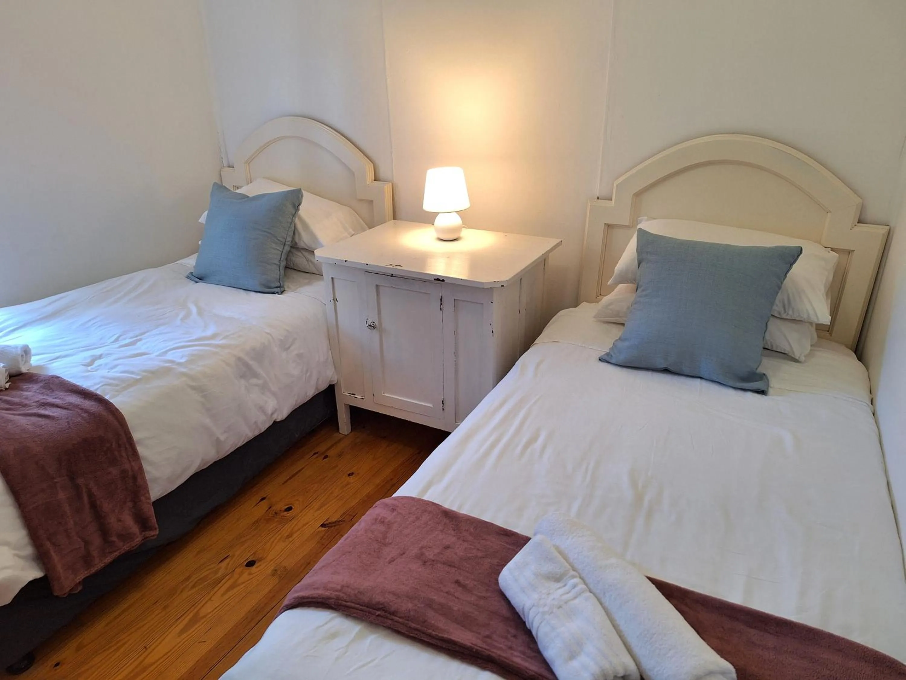 Bed in Plett Forest Cabins