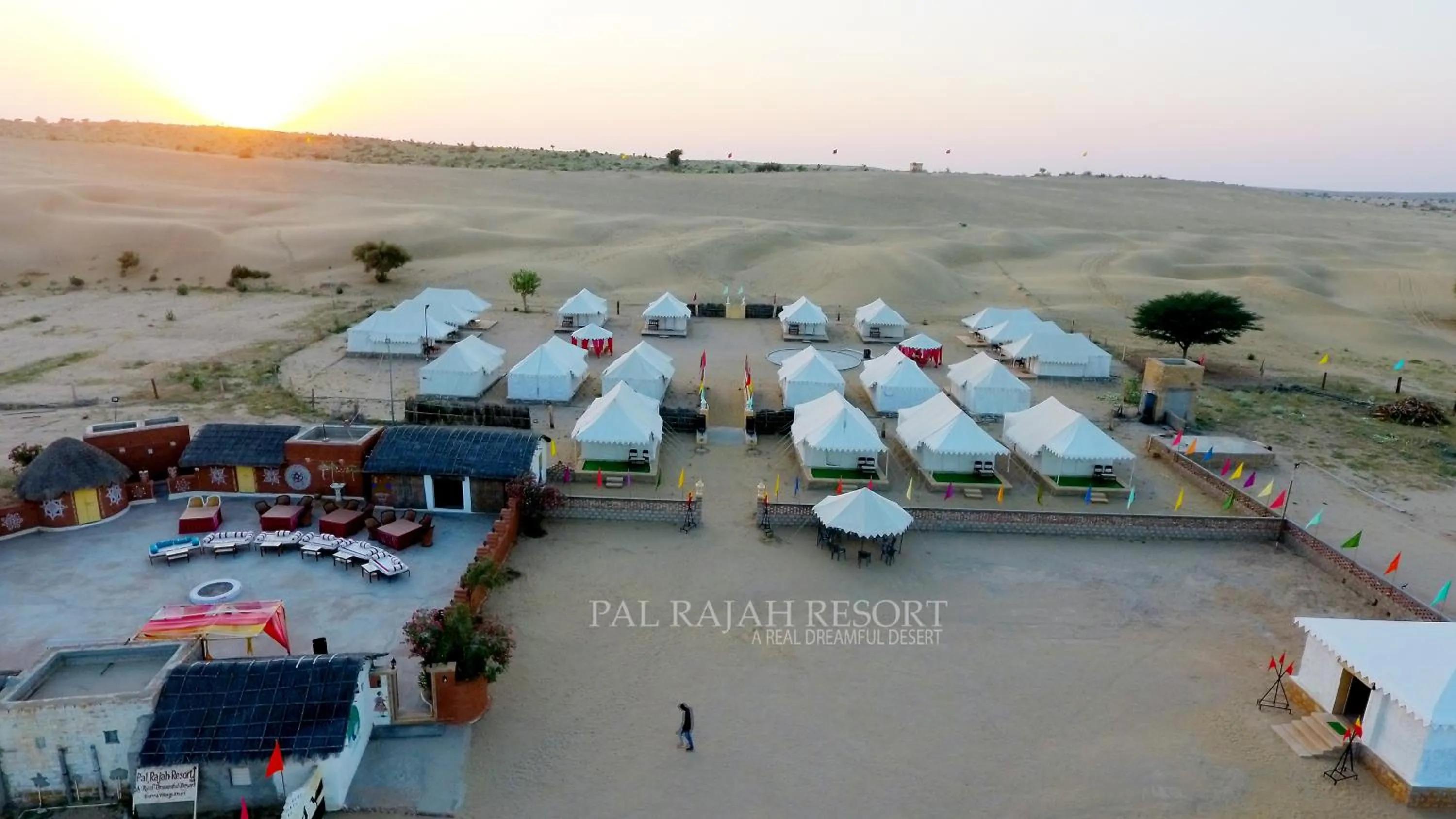 Bird's eye view in Pal Rajah Desert Camp
