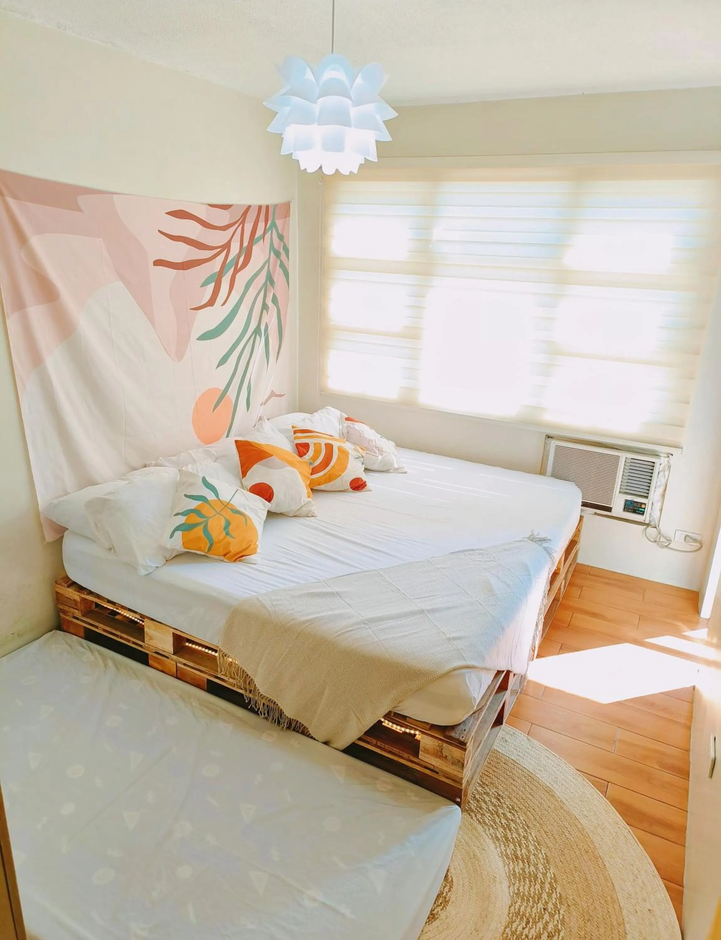 Bed in Davao Condo 2BR Pool Wifi Netflix