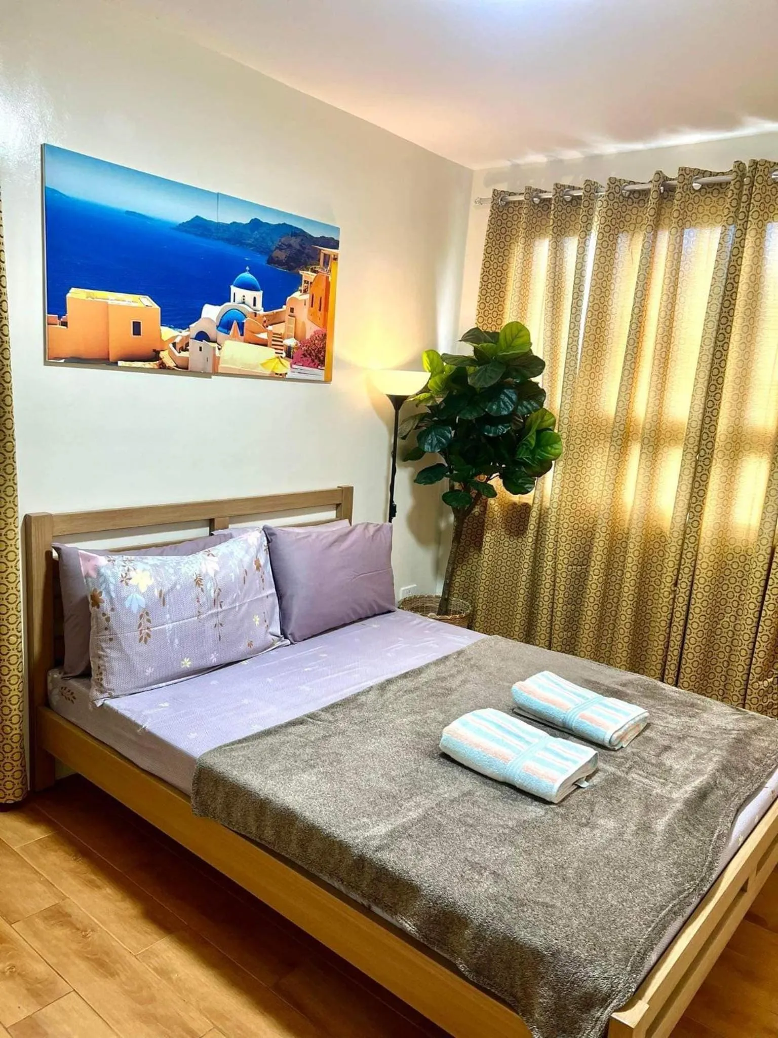 Bed in Davao Condo 2BR Pool Wifi Netflix