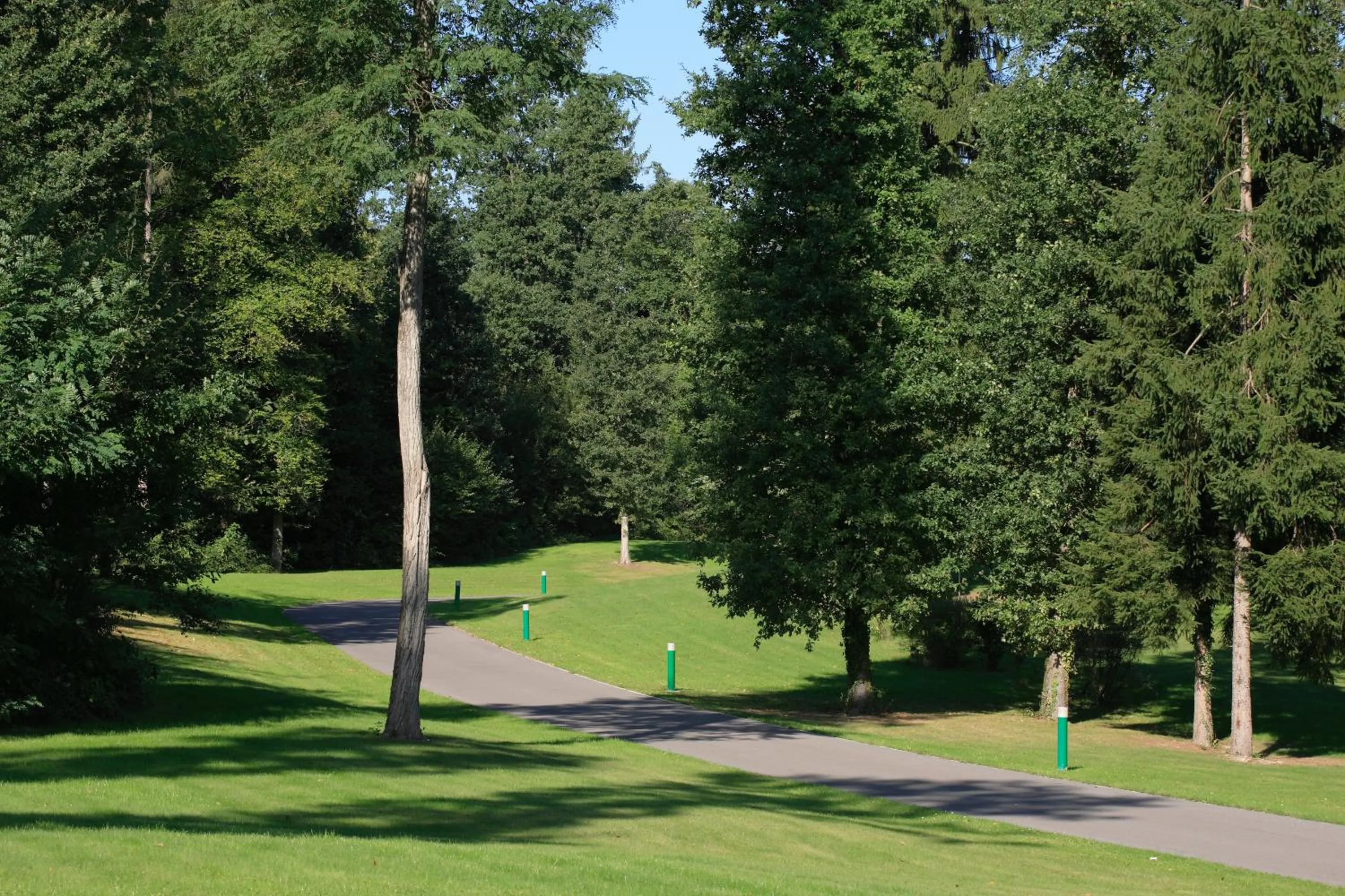 Garden view in Logis Hôtel - Restaurant Le Tulipier