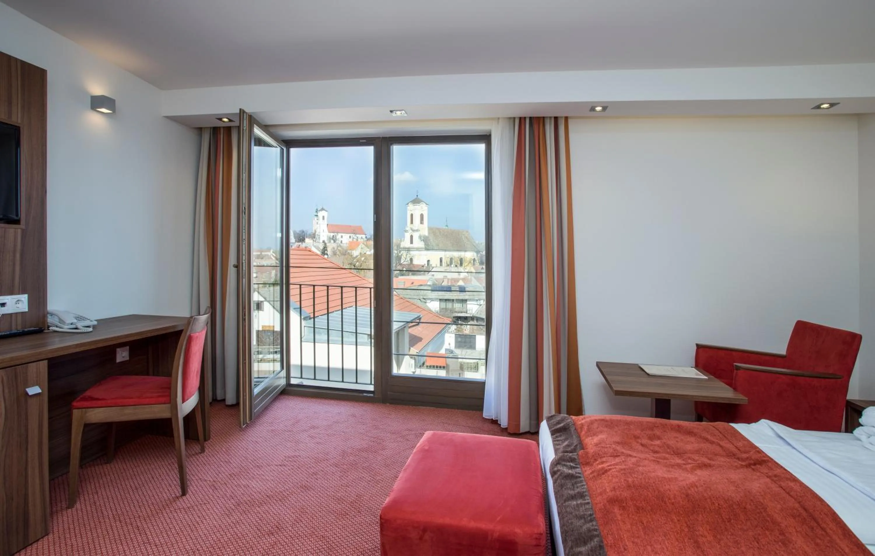 View (from property/room), Bed in Bükkös Hotel & Spa