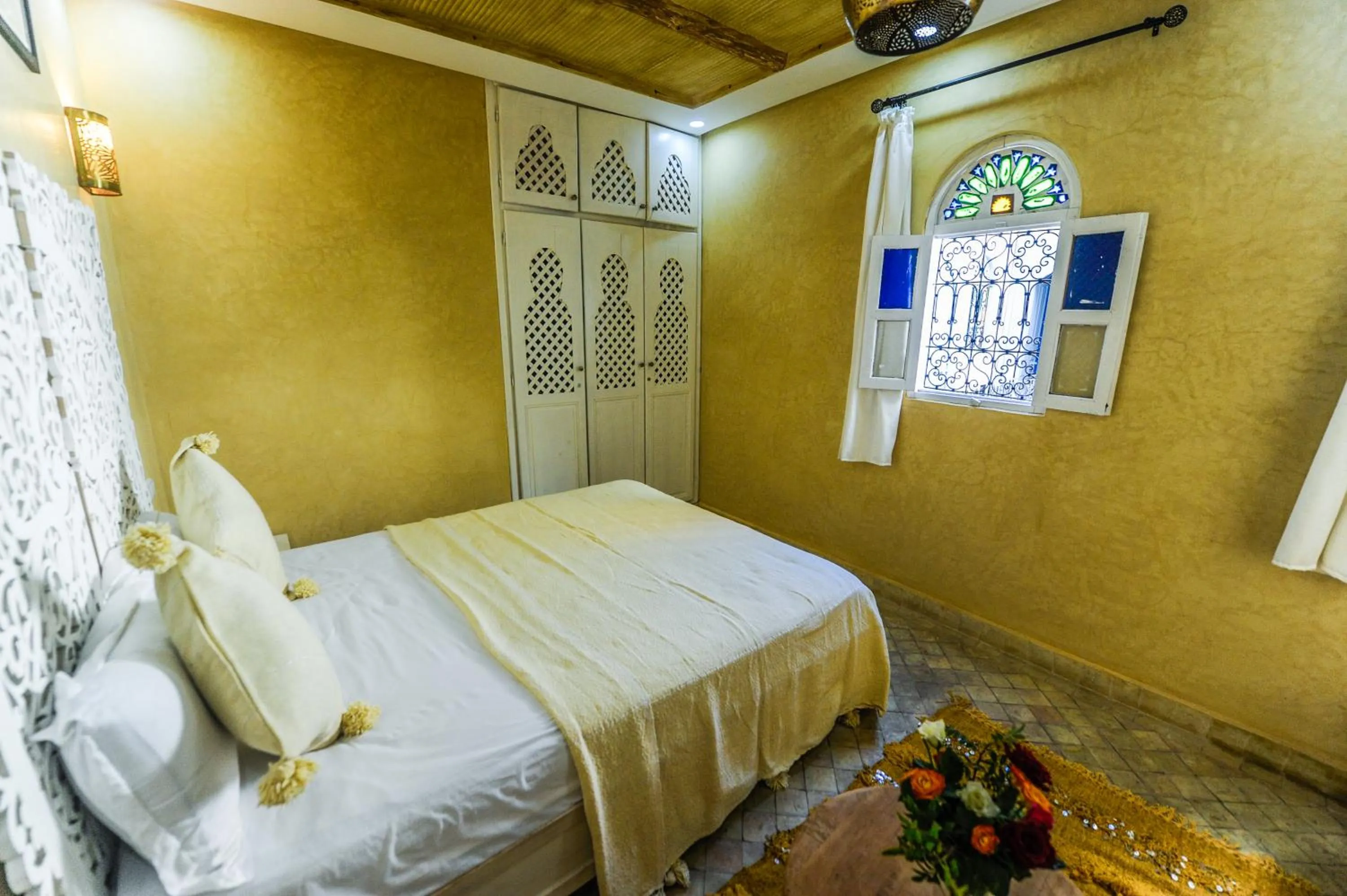 Bed in Riad Milouda