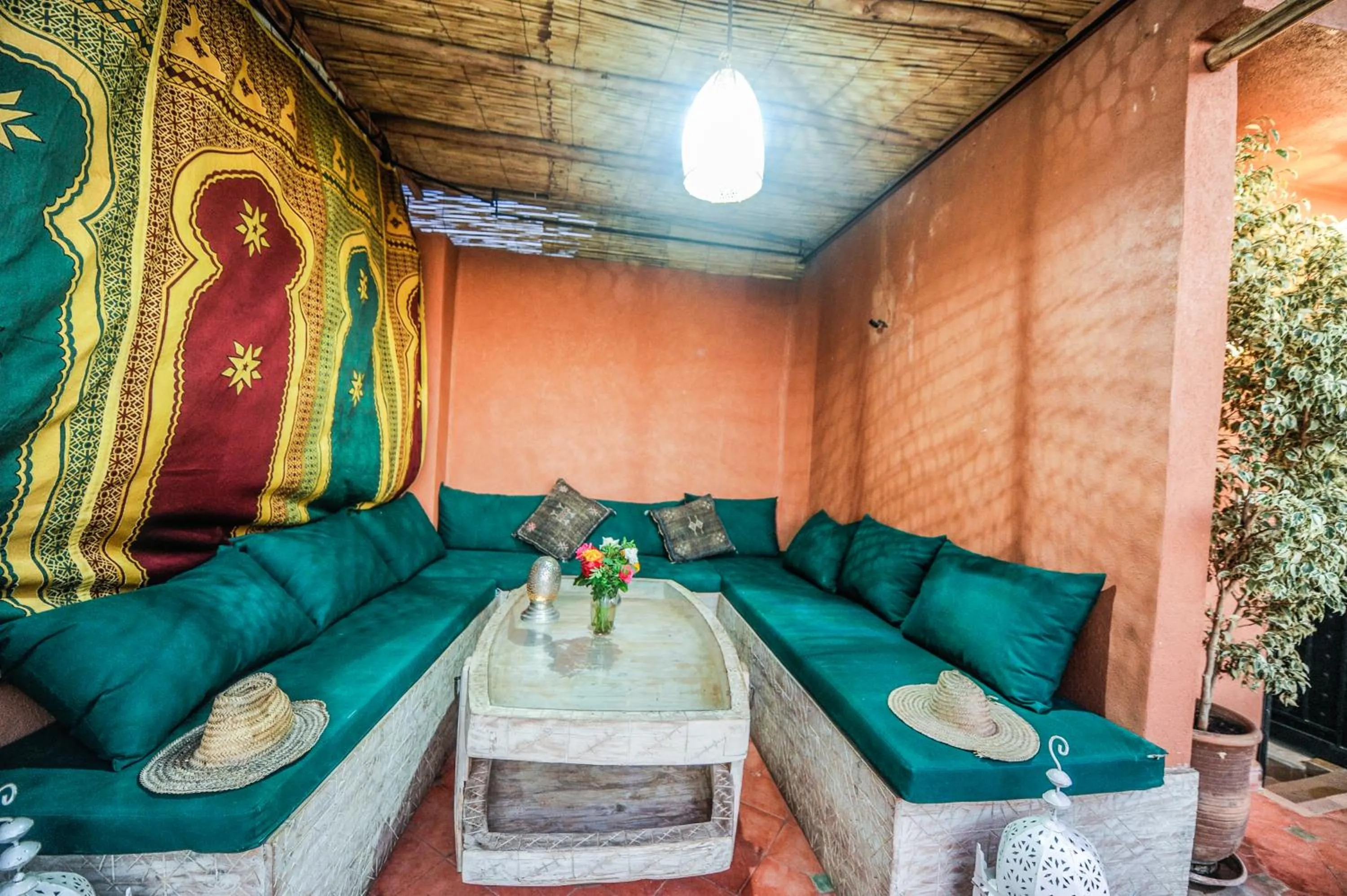 Seating area in Riad Milouda