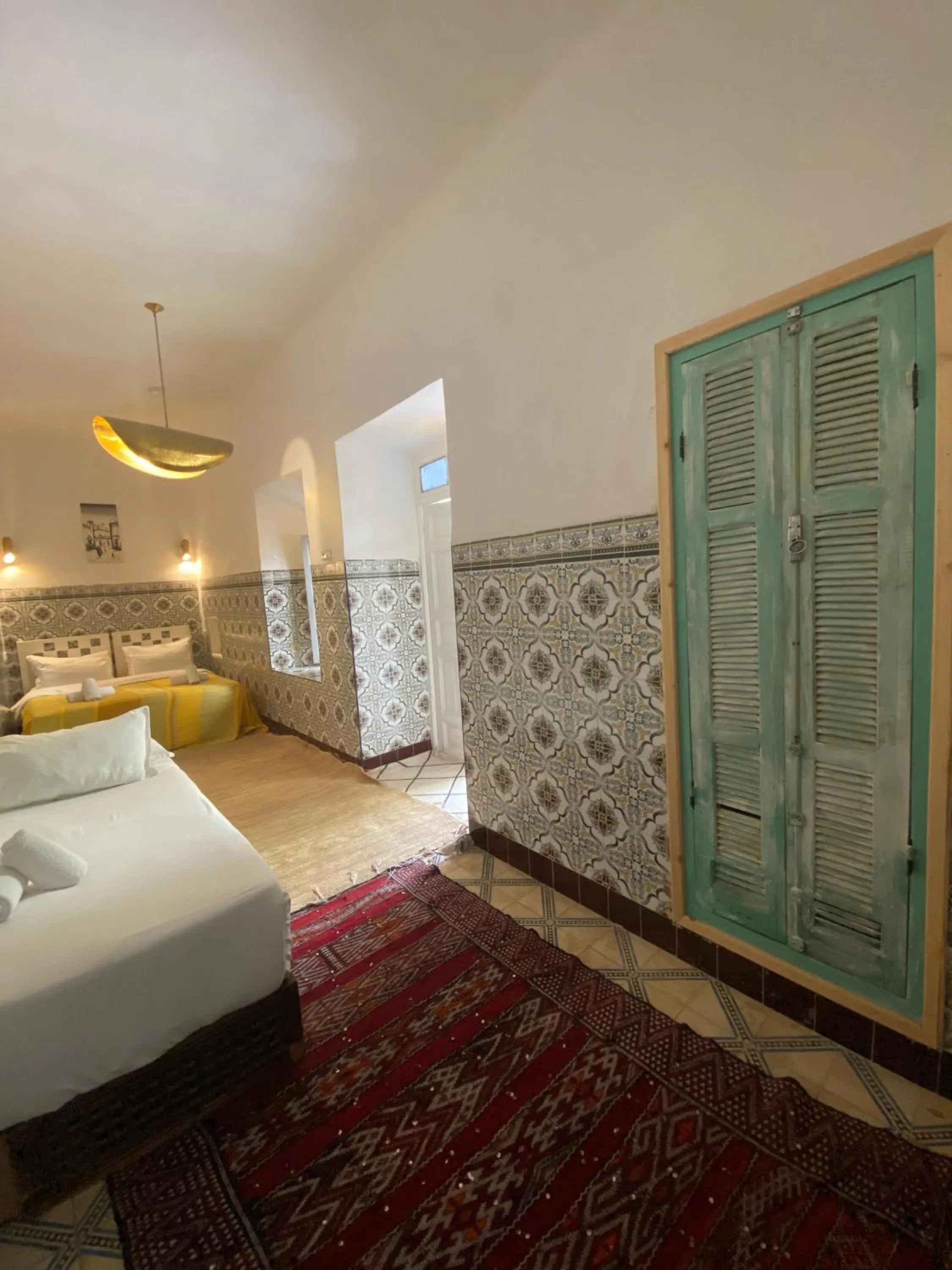 Bed in Riad Milouda