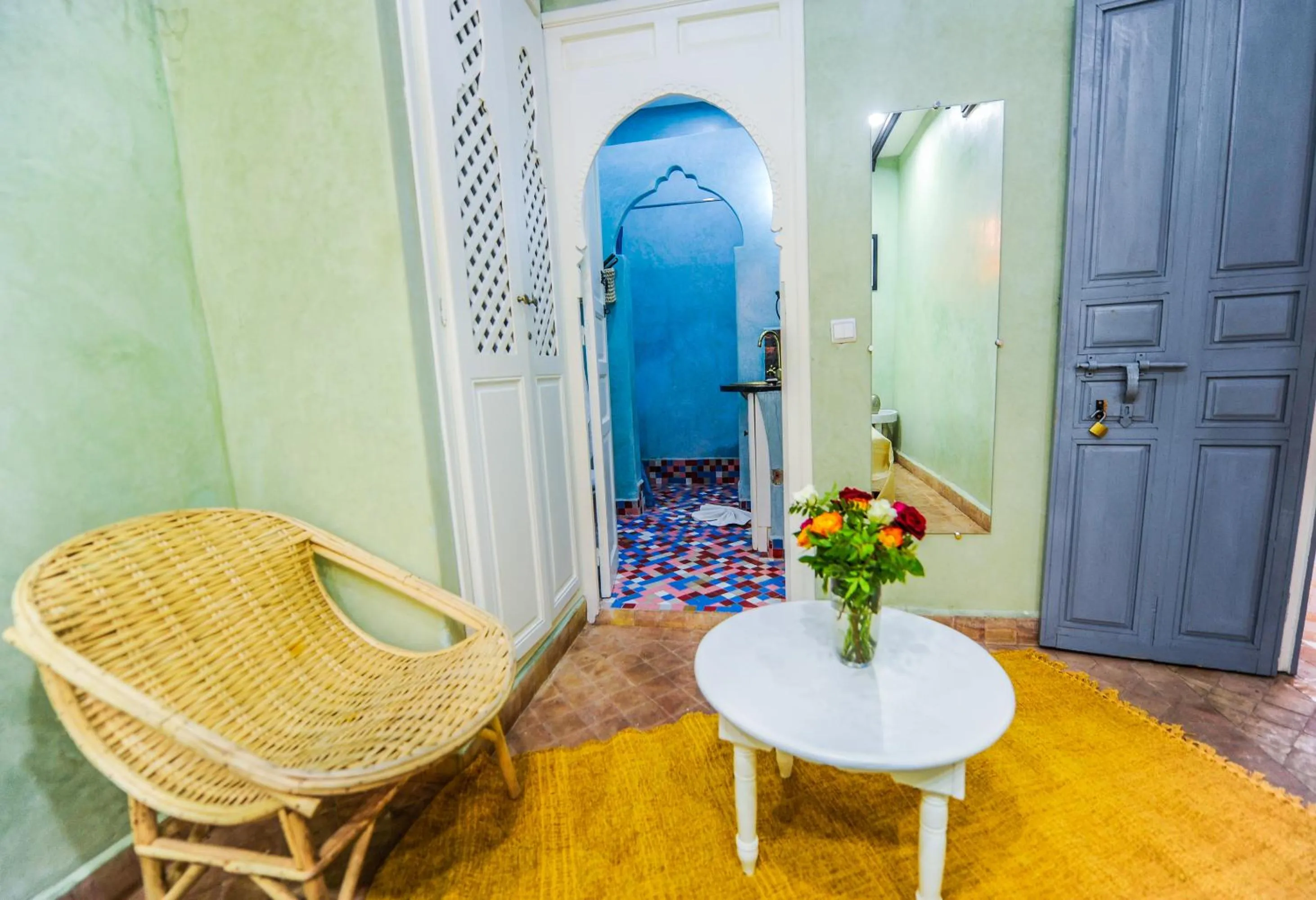 Seating area in Riad Milouda