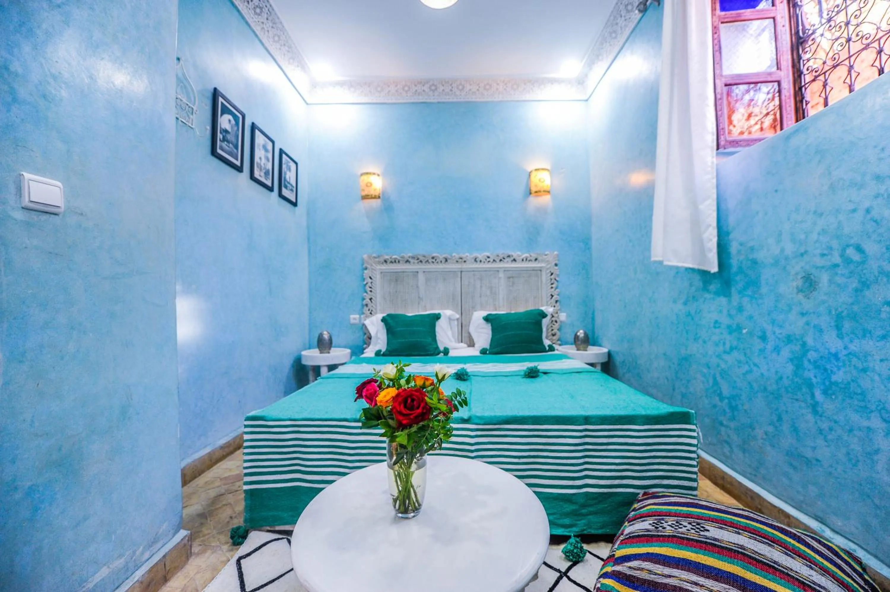 Bed in Riad Milouda