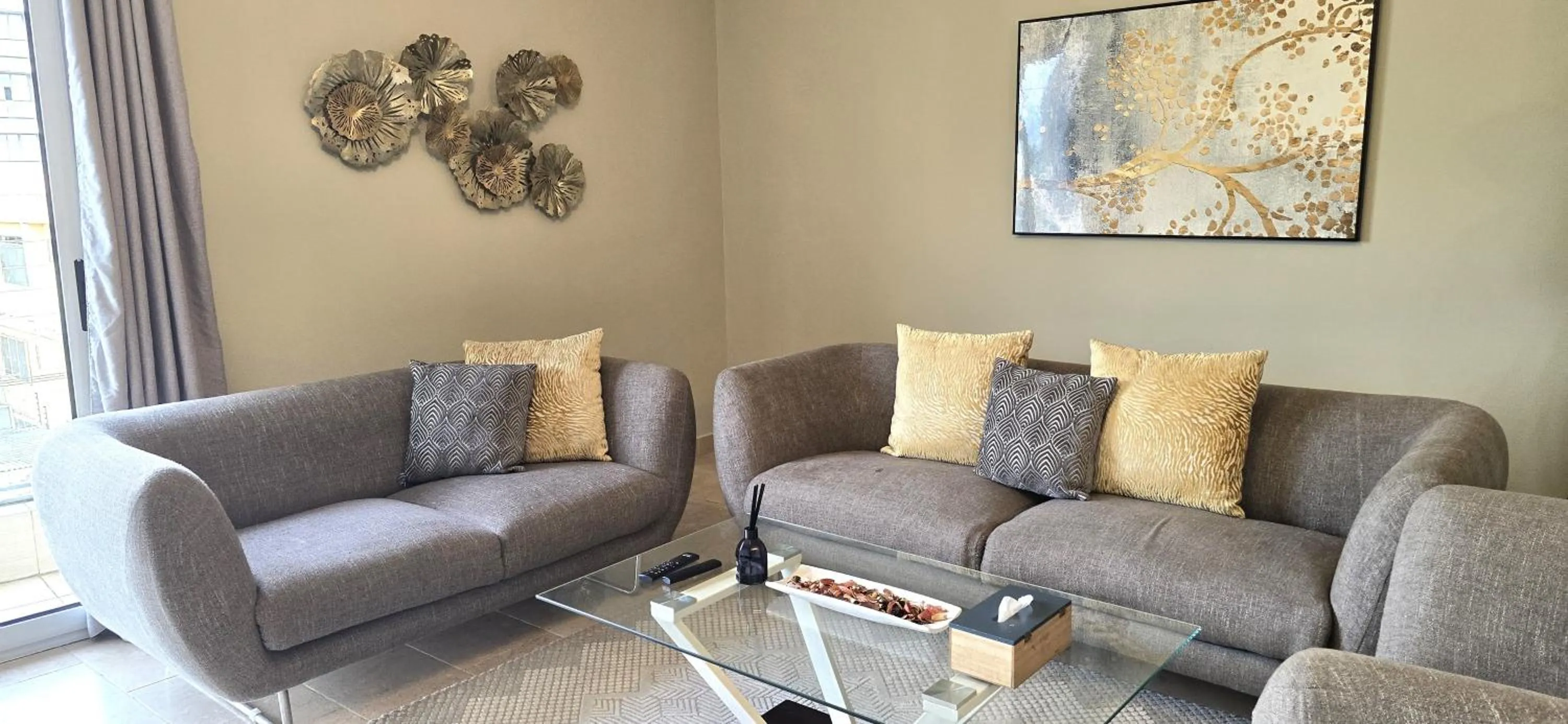 Living room in Montecito Apartments