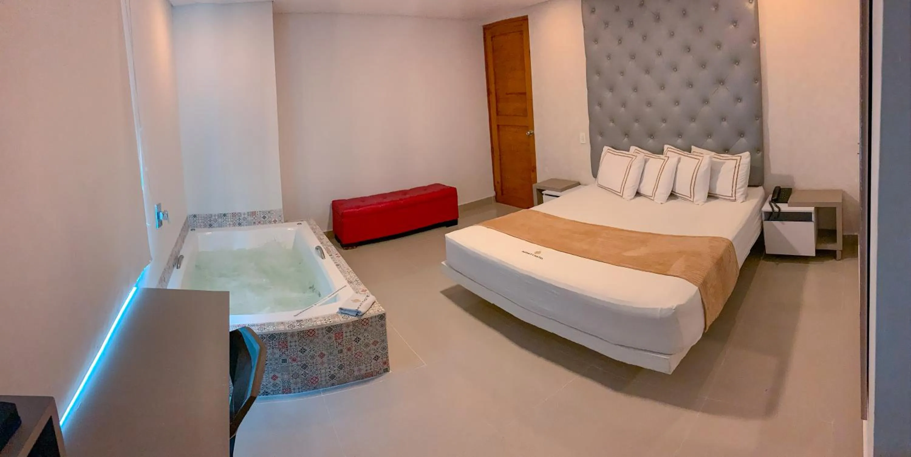 Bed in Infinity Hotel