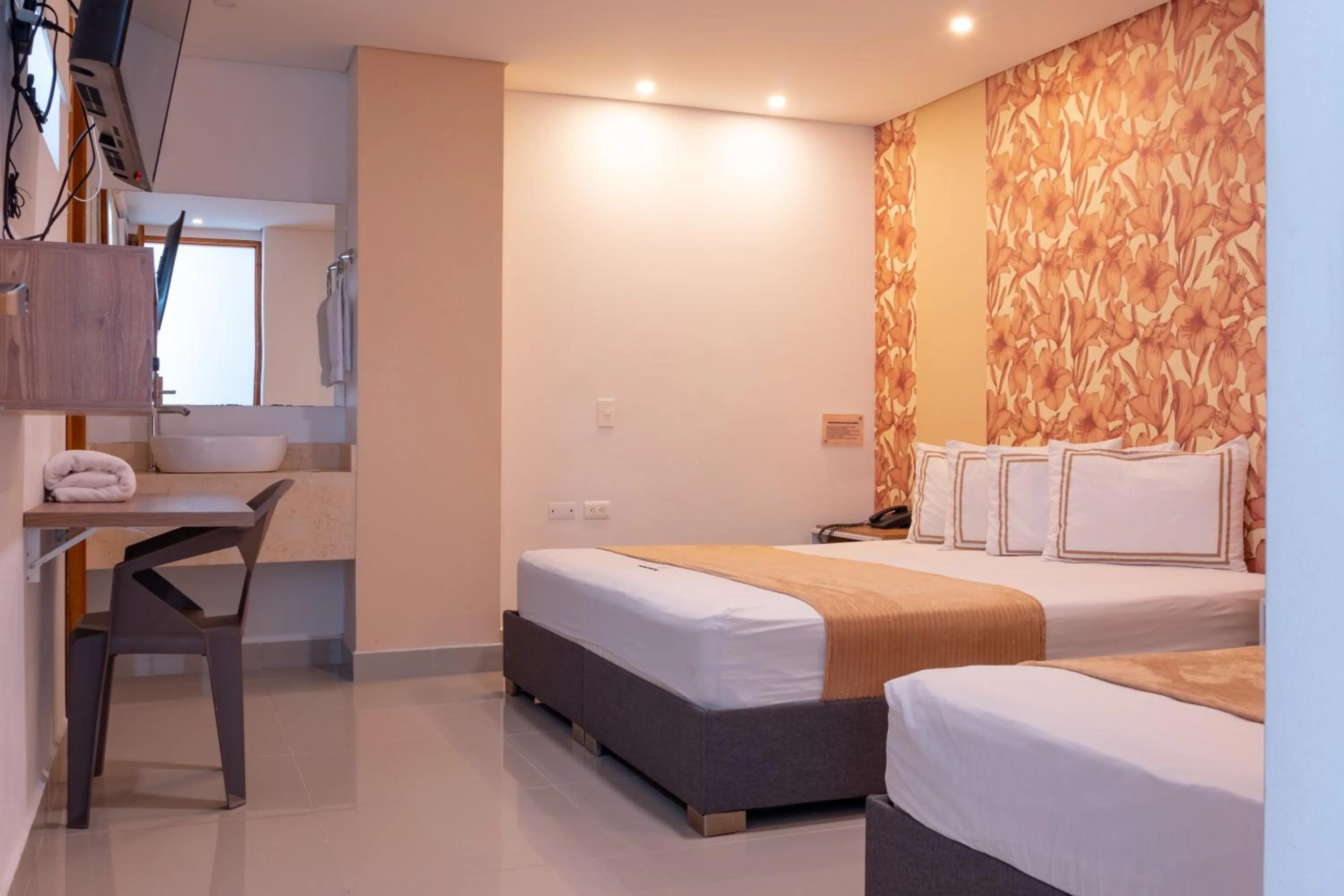 Bed in Infinity Hotel