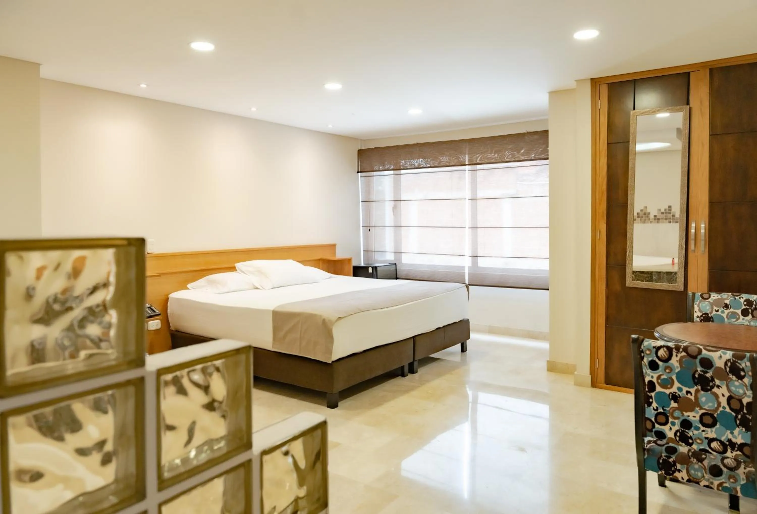 air conditioner, Bed in Hotel San Pedro del Fuerte