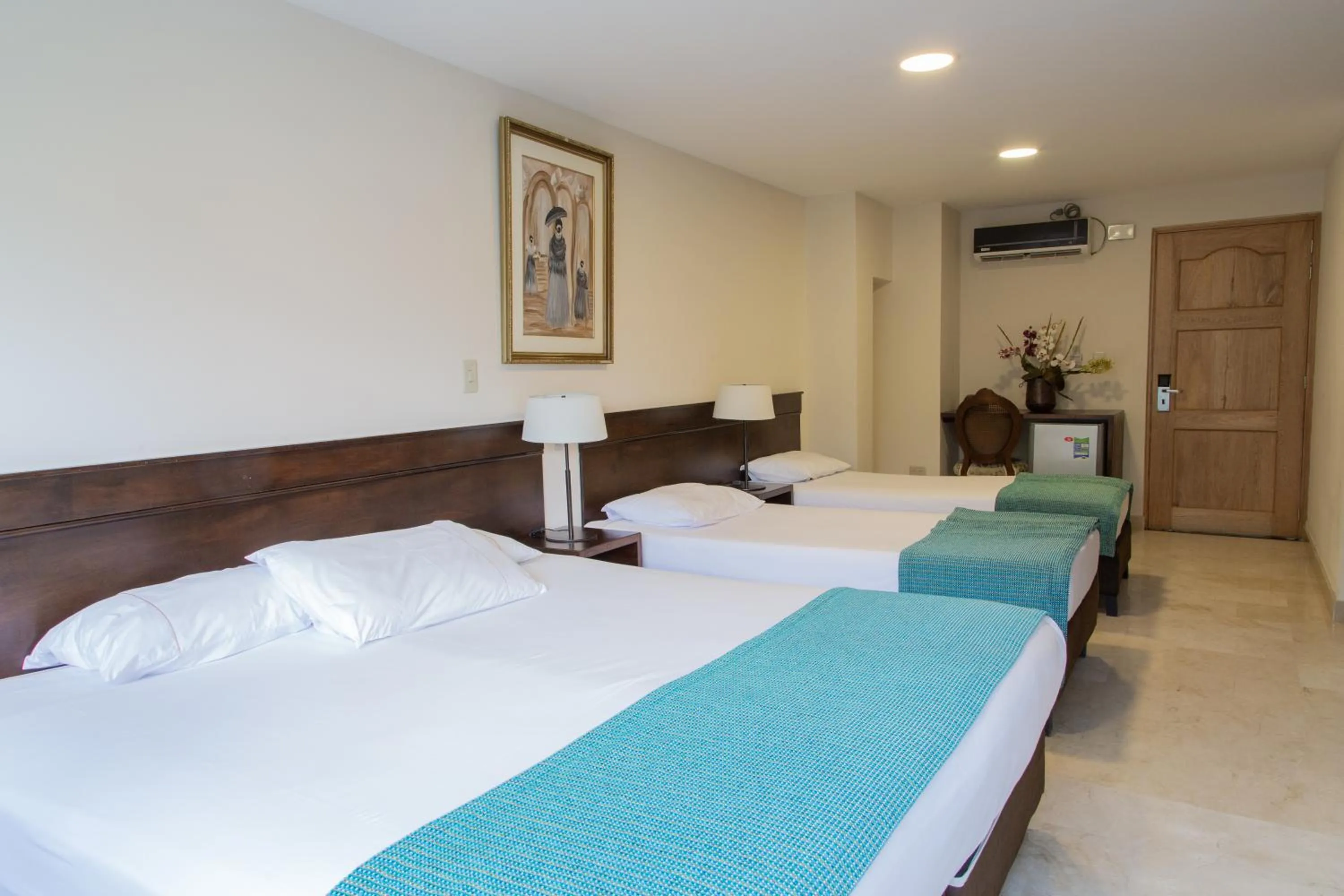 Bed in Hotel San Pedro del Fuerte