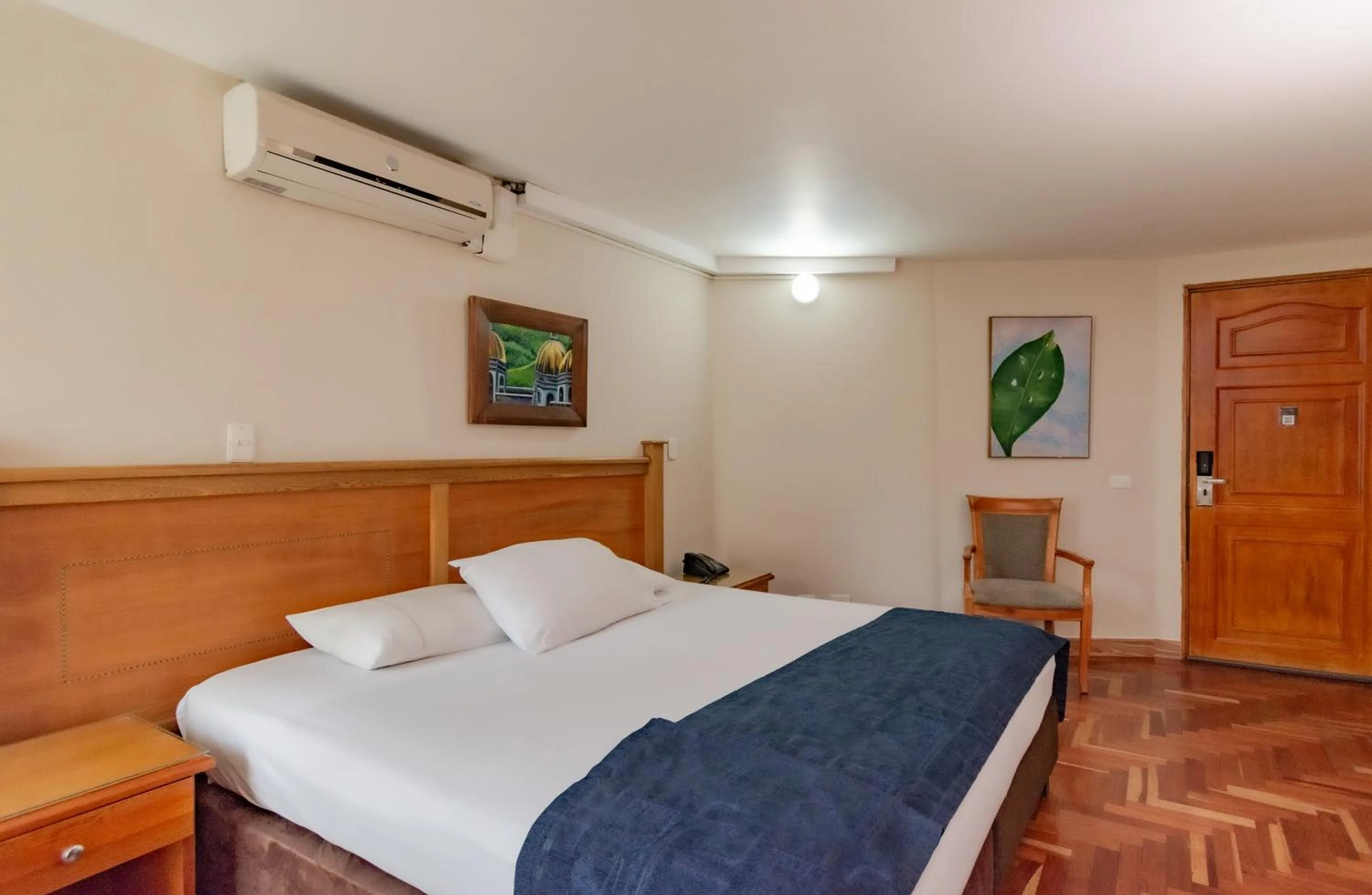 hair dryier, Bed in Hotel San Pedro del Fuerte