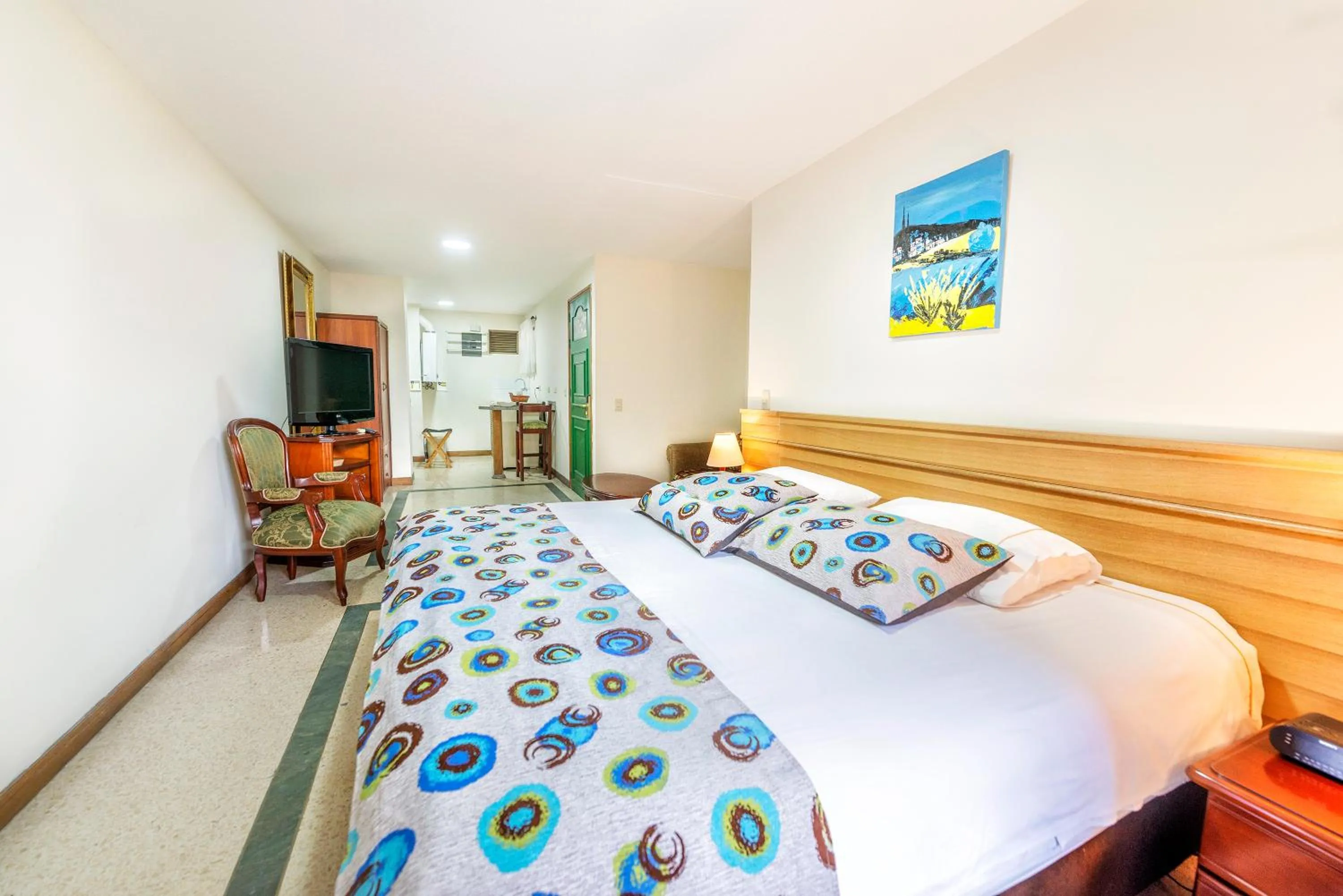 Bed in Hotel San Pedro del Fuerte