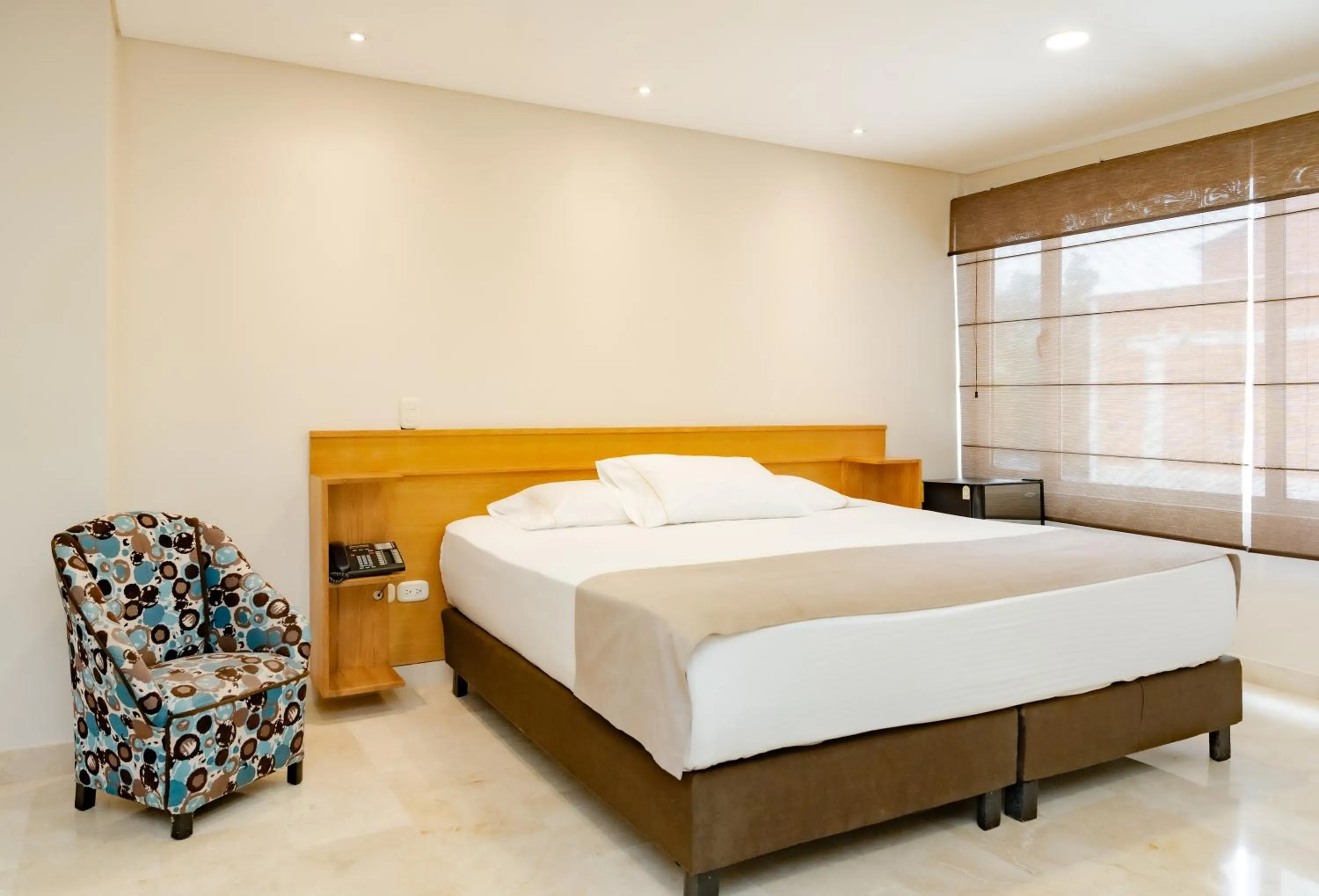 air conditioner, Bed in Hotel San Pedro del Fuerte