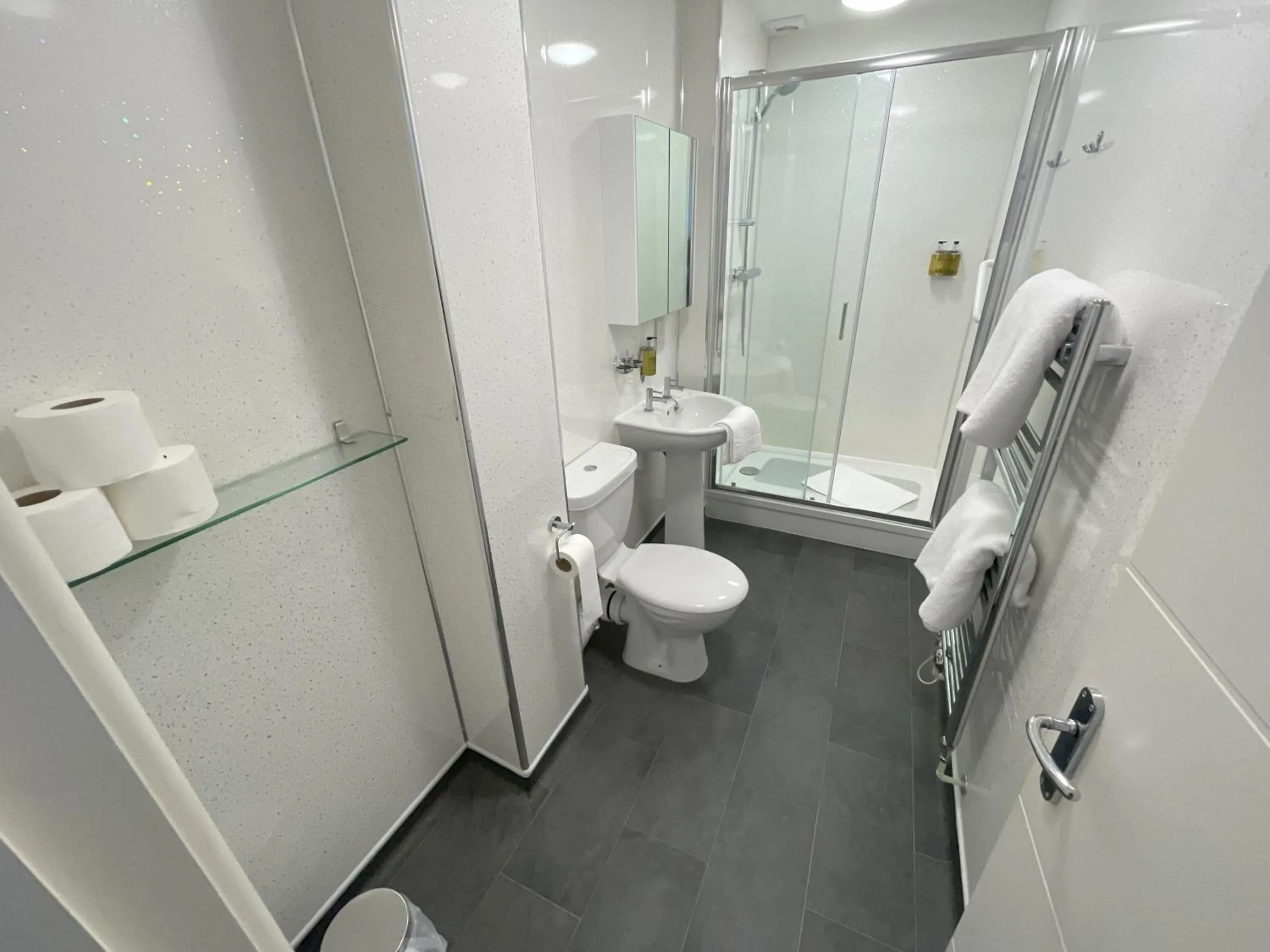 Shower in Manor Hotel