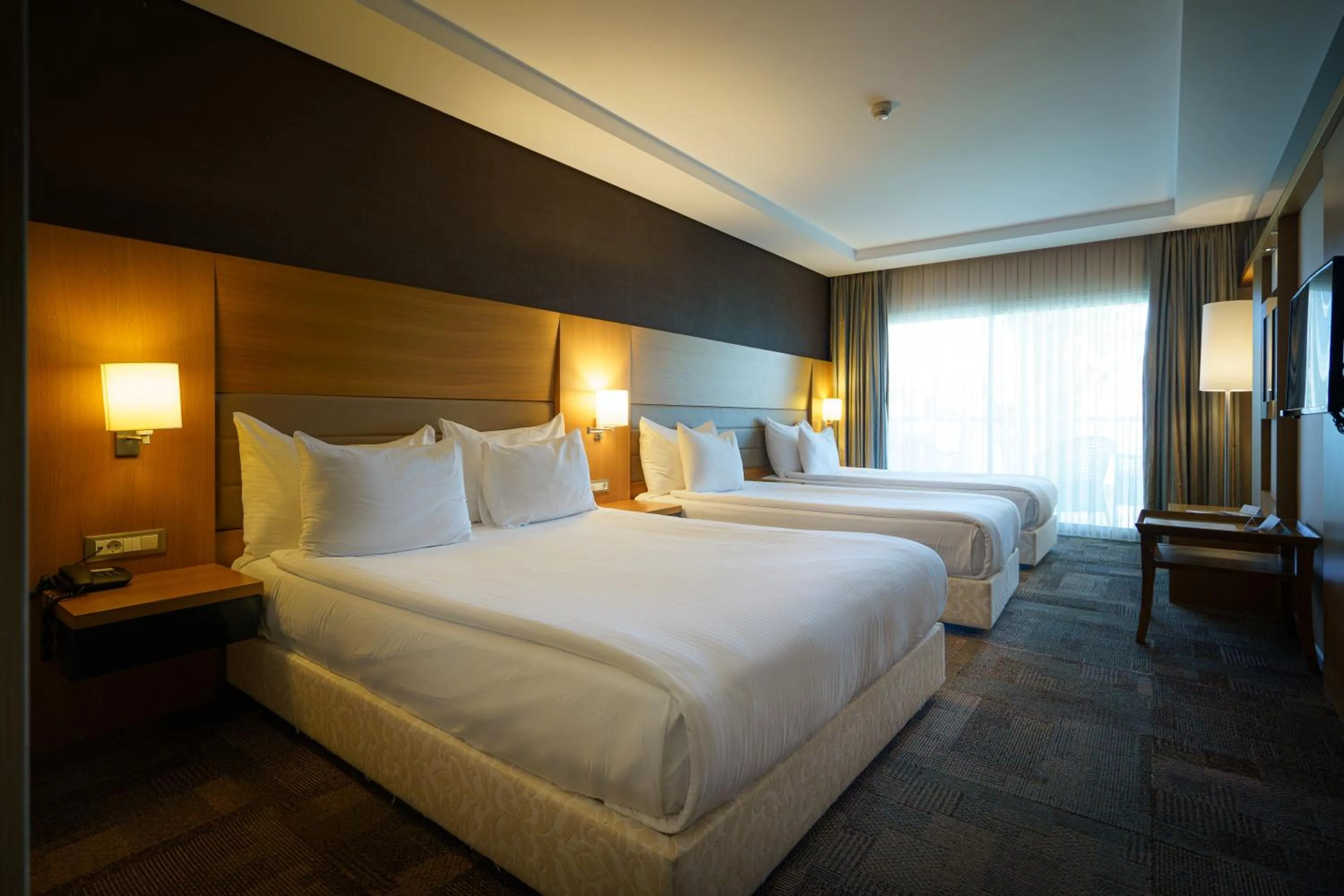 Bed in Boyalik Beach Hotel & Spa Cesme