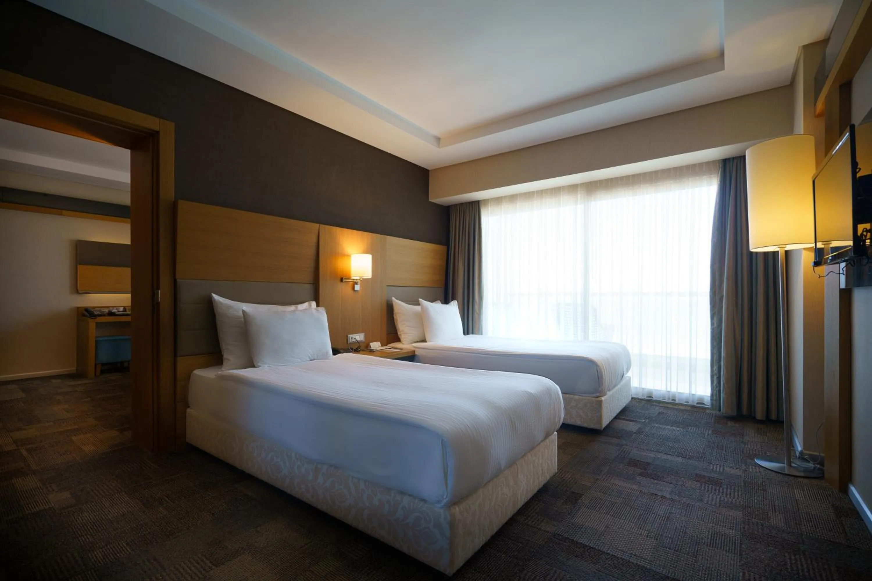 Bed in Boyalik Beach Hotel & Spa Cesme