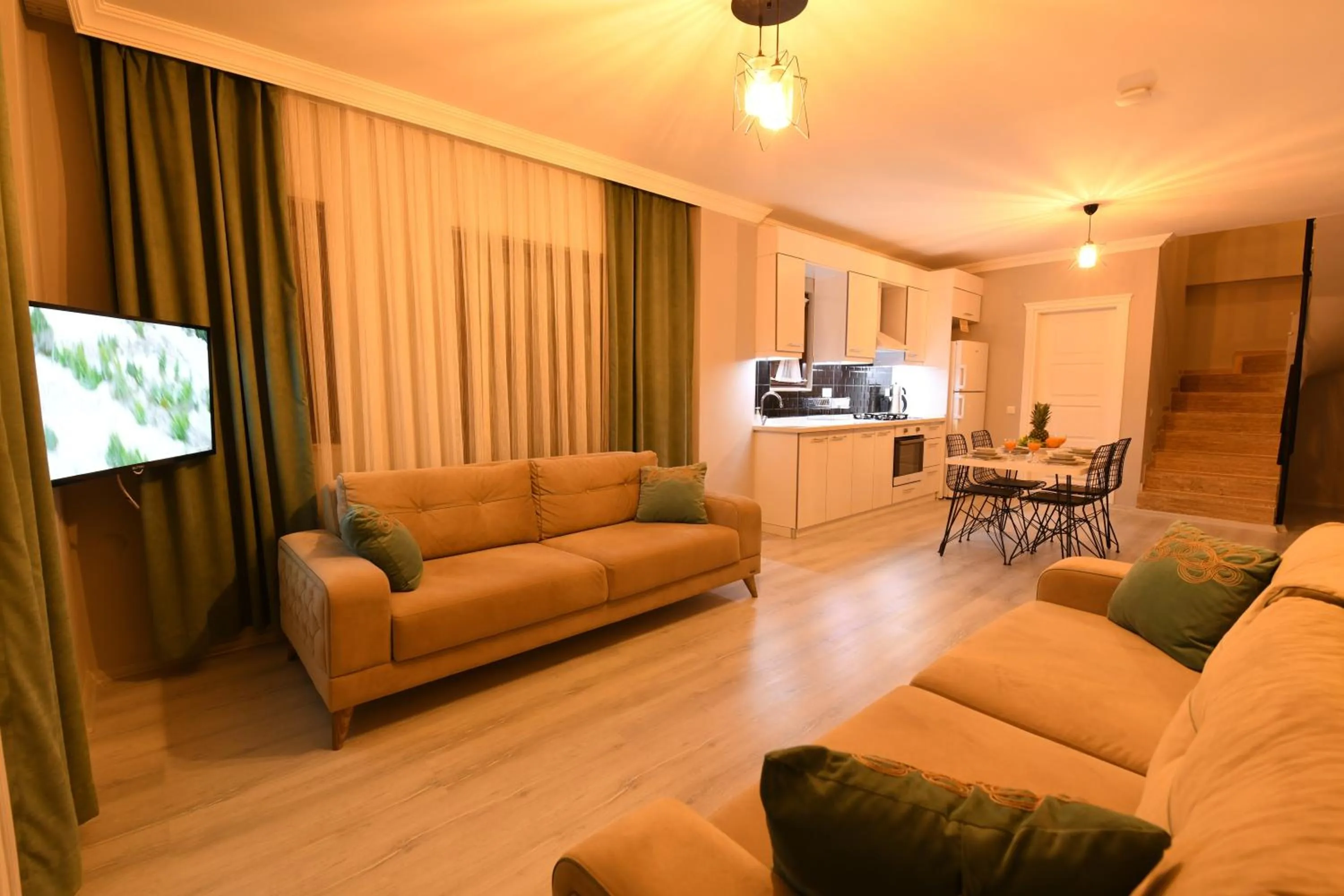 Seating area in Bahçe Apart