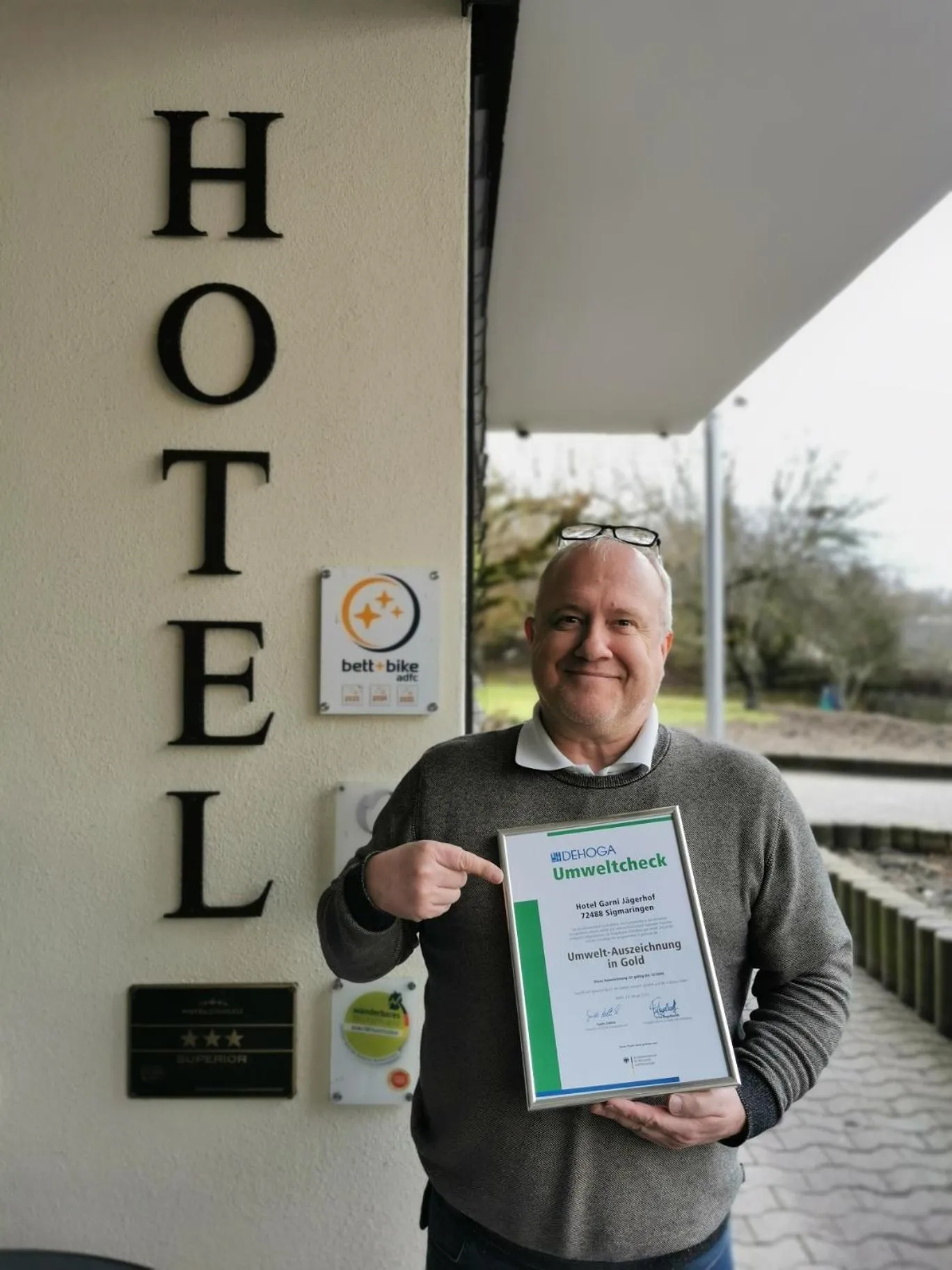 Certificate/Award in Hotel Garni Jägerhof