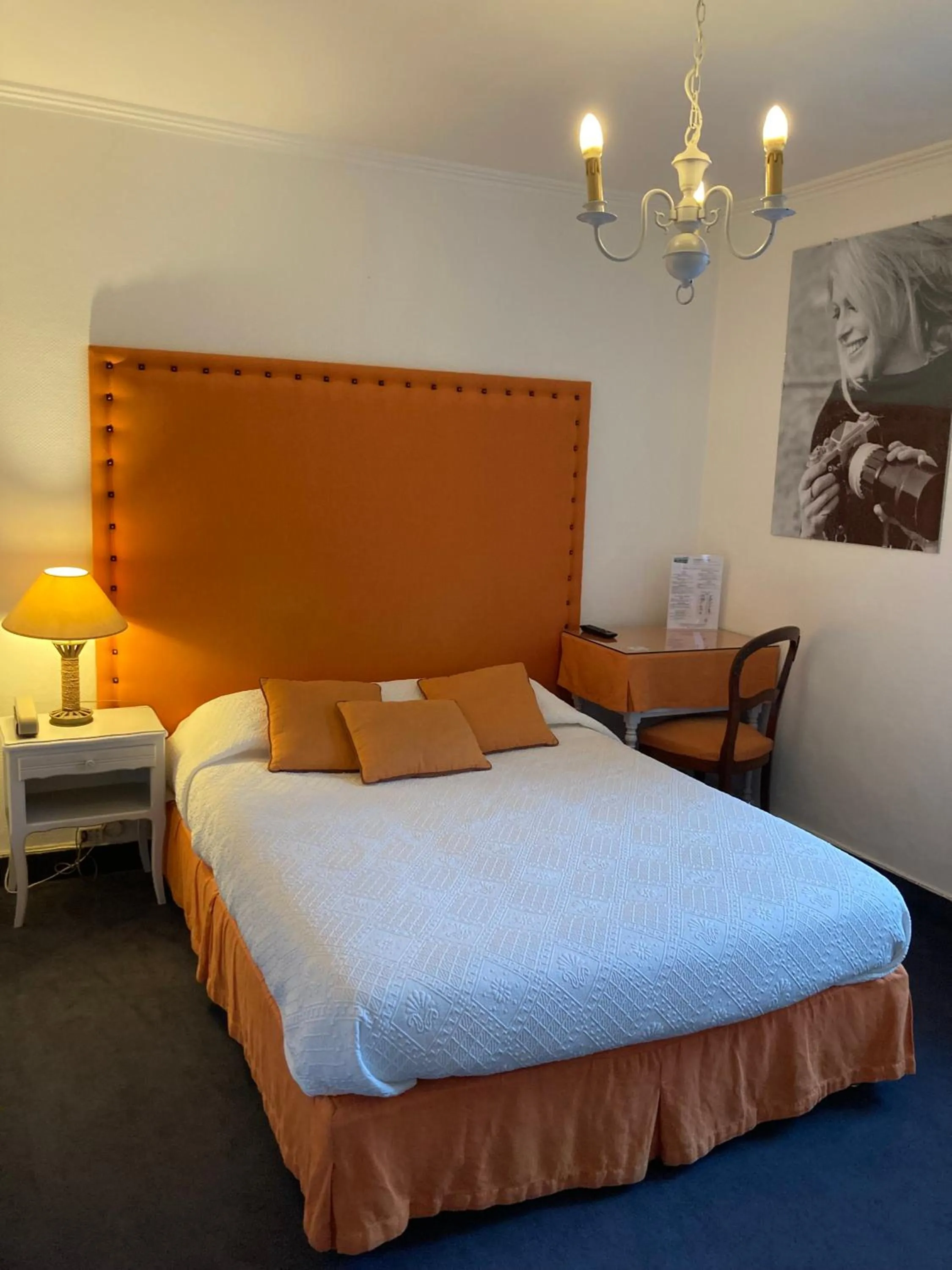 Photo of the whole room, Bed in Hostellerie du Passeur - Hôtel & Restaurant - Climatisation et Piscine chauffée