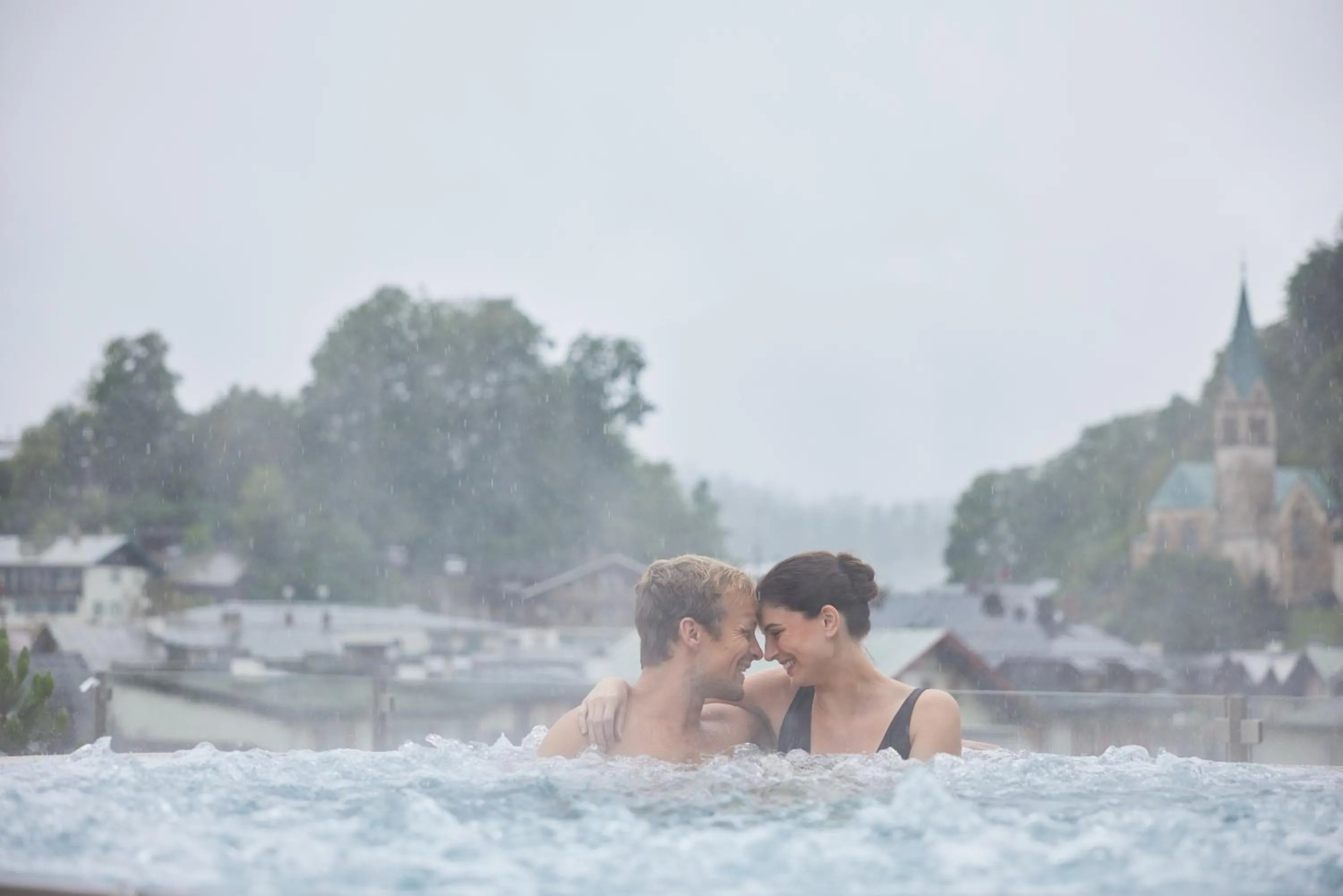 Swimming pool in Hotel EDELWEISS Berchtesgaden Superior