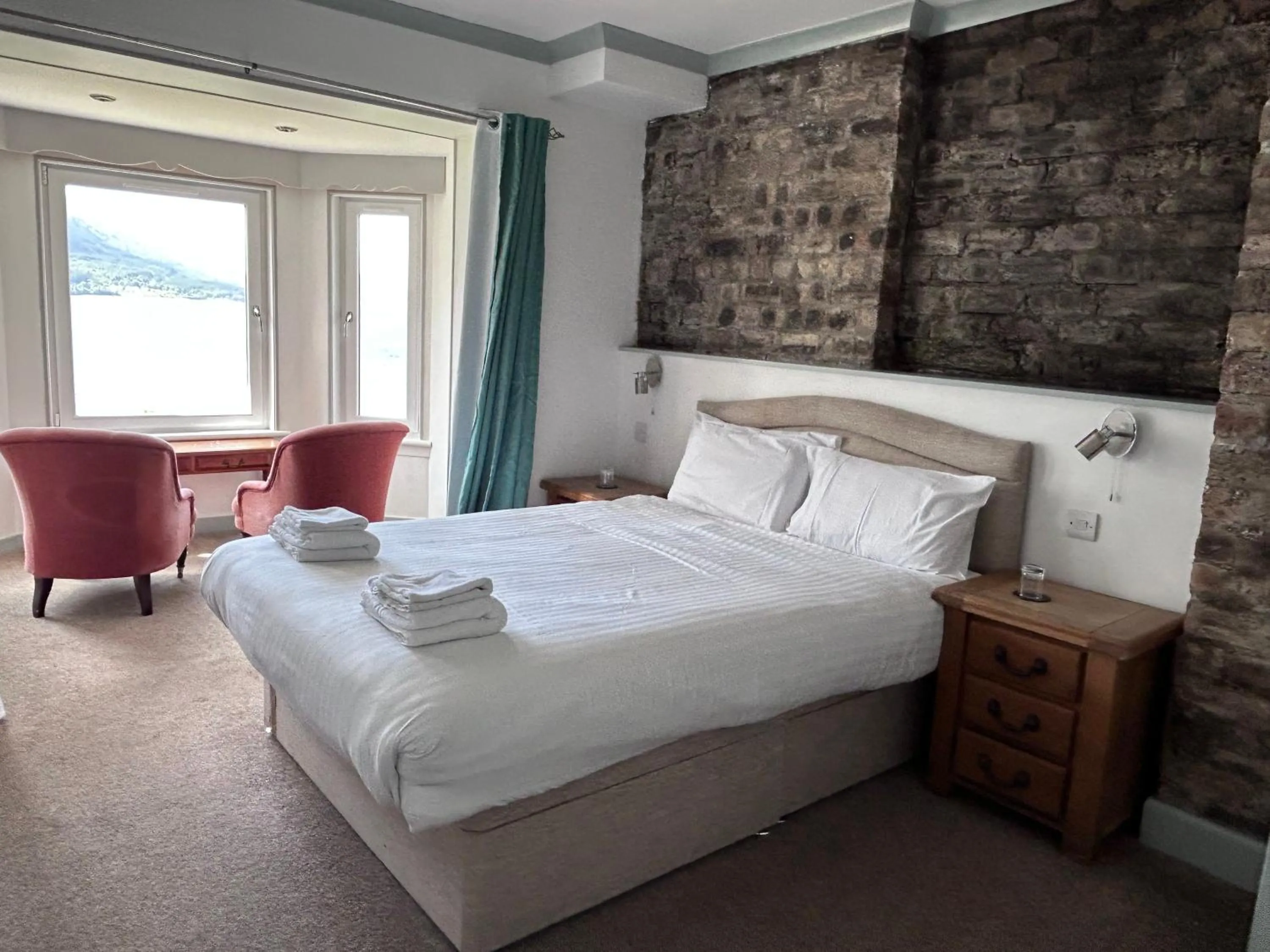 Bedroom, Bed in The Lodge on the Loch by OYO