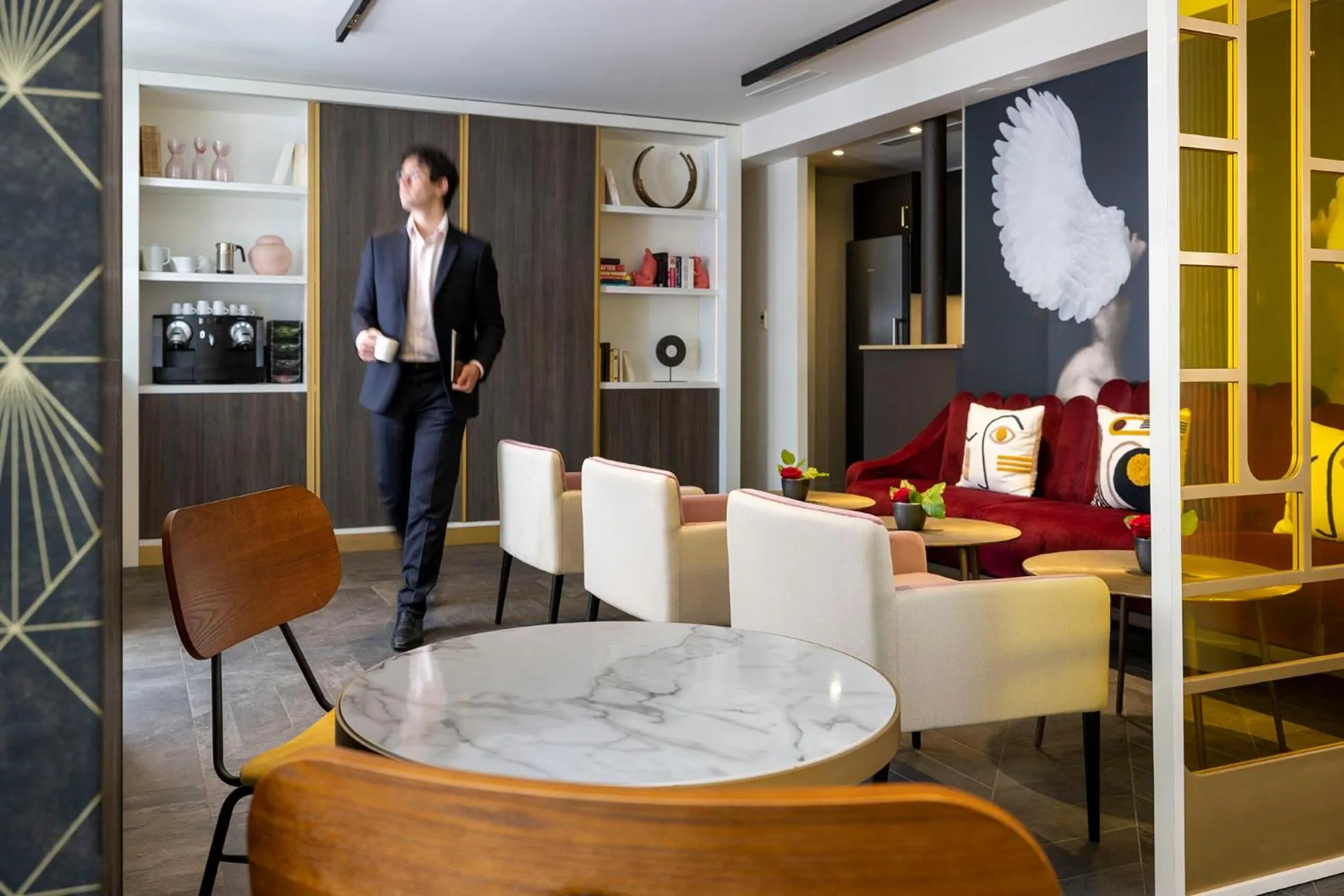 Living room in Hôtel Nude Paris - Color Vision