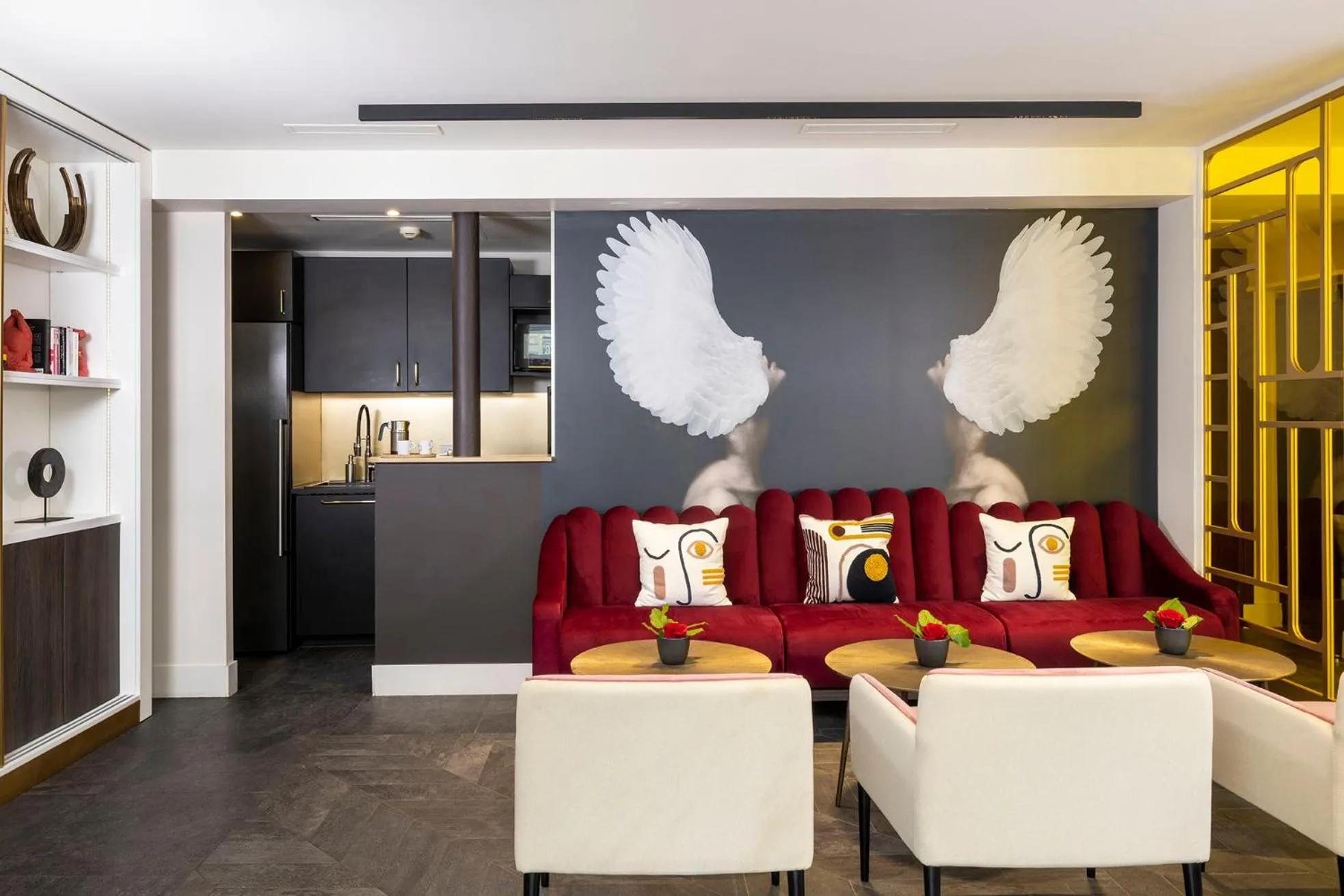 Living room in Hôtel Nude Paris - Color Vision