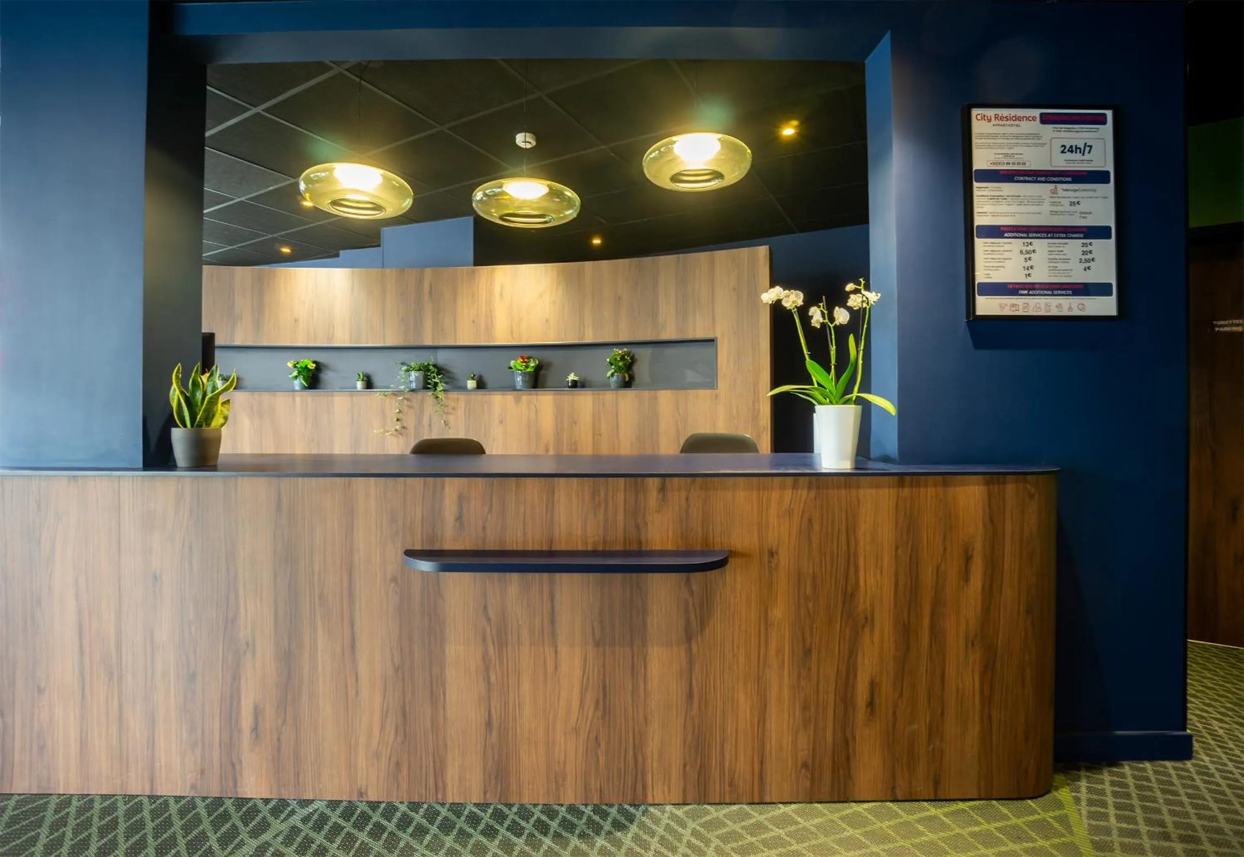Lobby or reception in City Résidence Strasbourg Centre