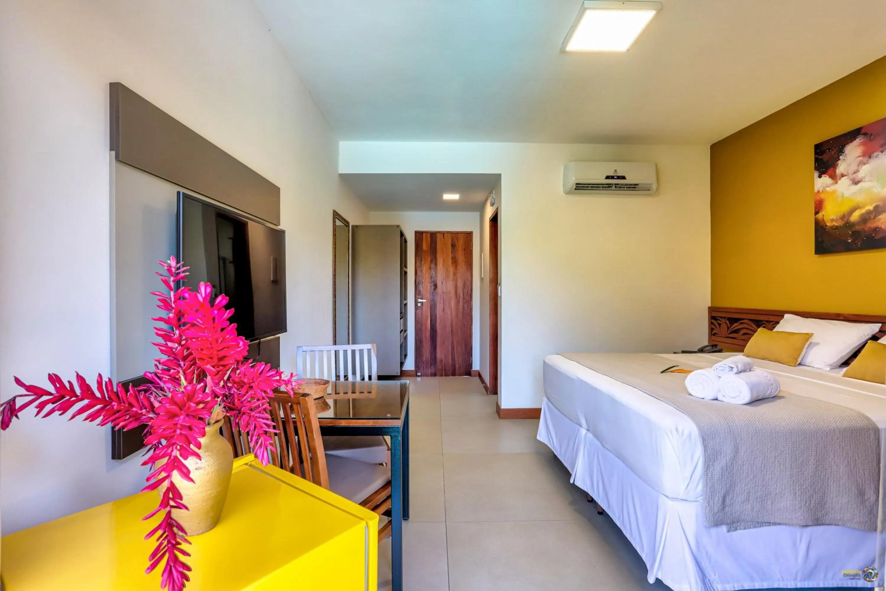 Bed in Pousada Vira Canoa