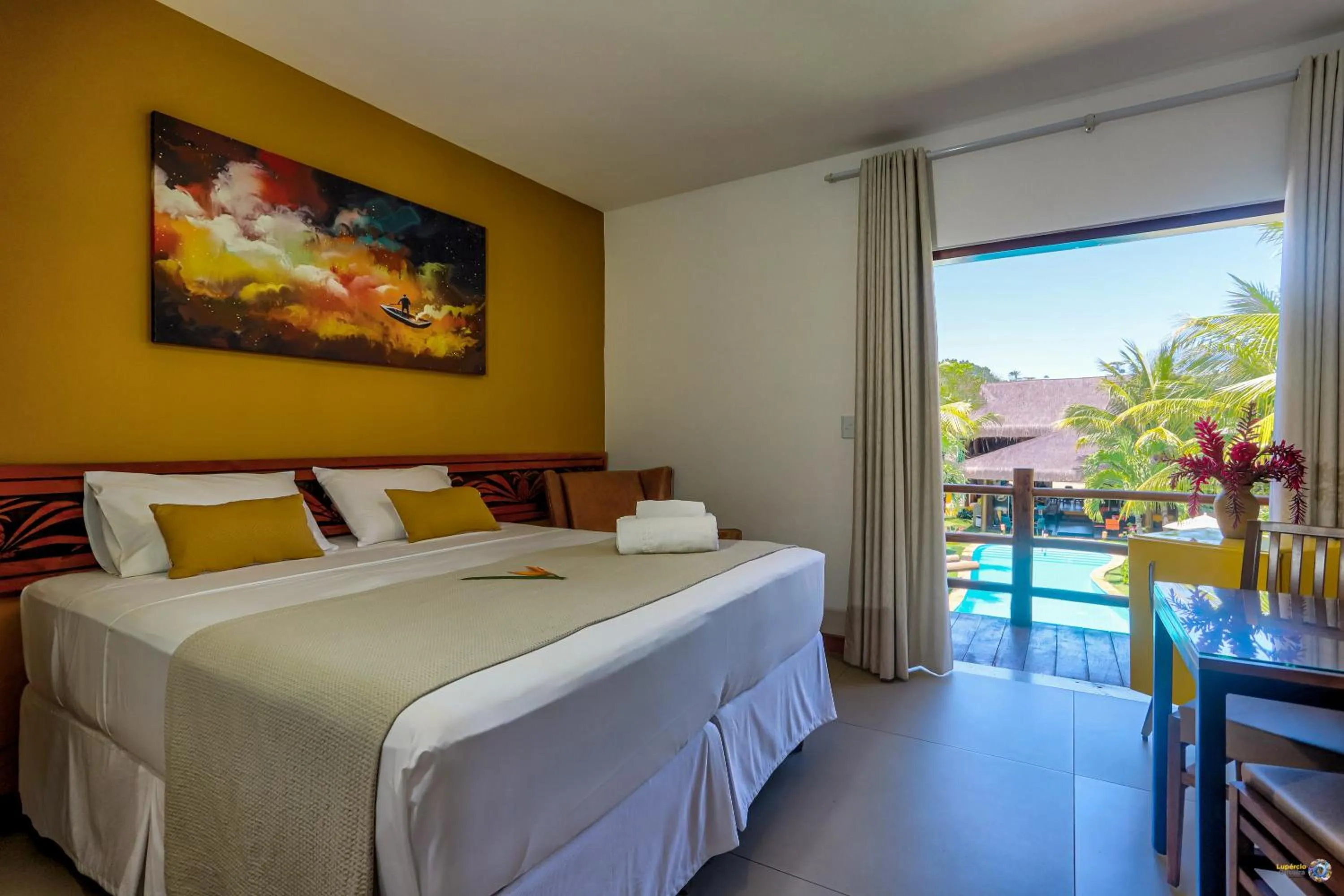 Bed in Pousada Vira Canoa