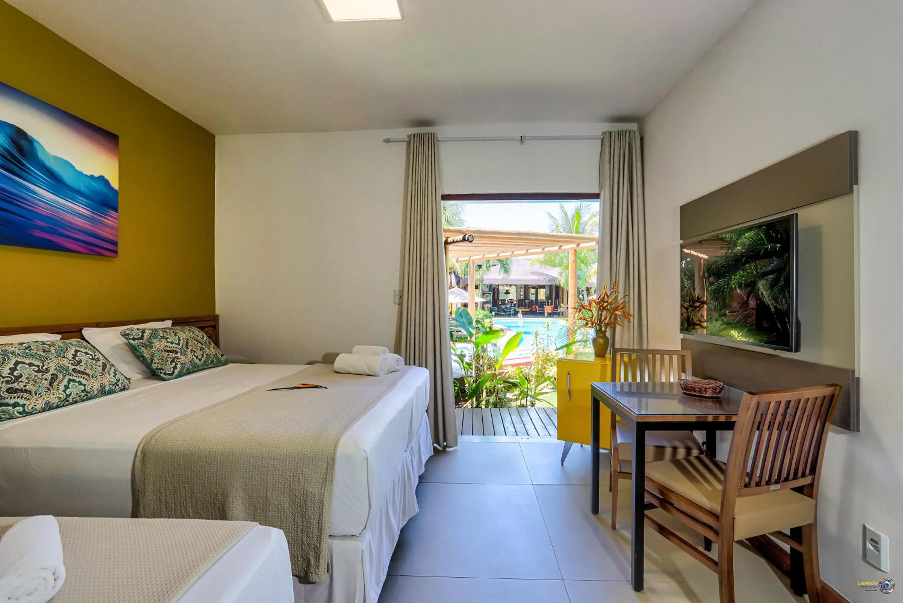 Bed in Pousada Vira Canoa