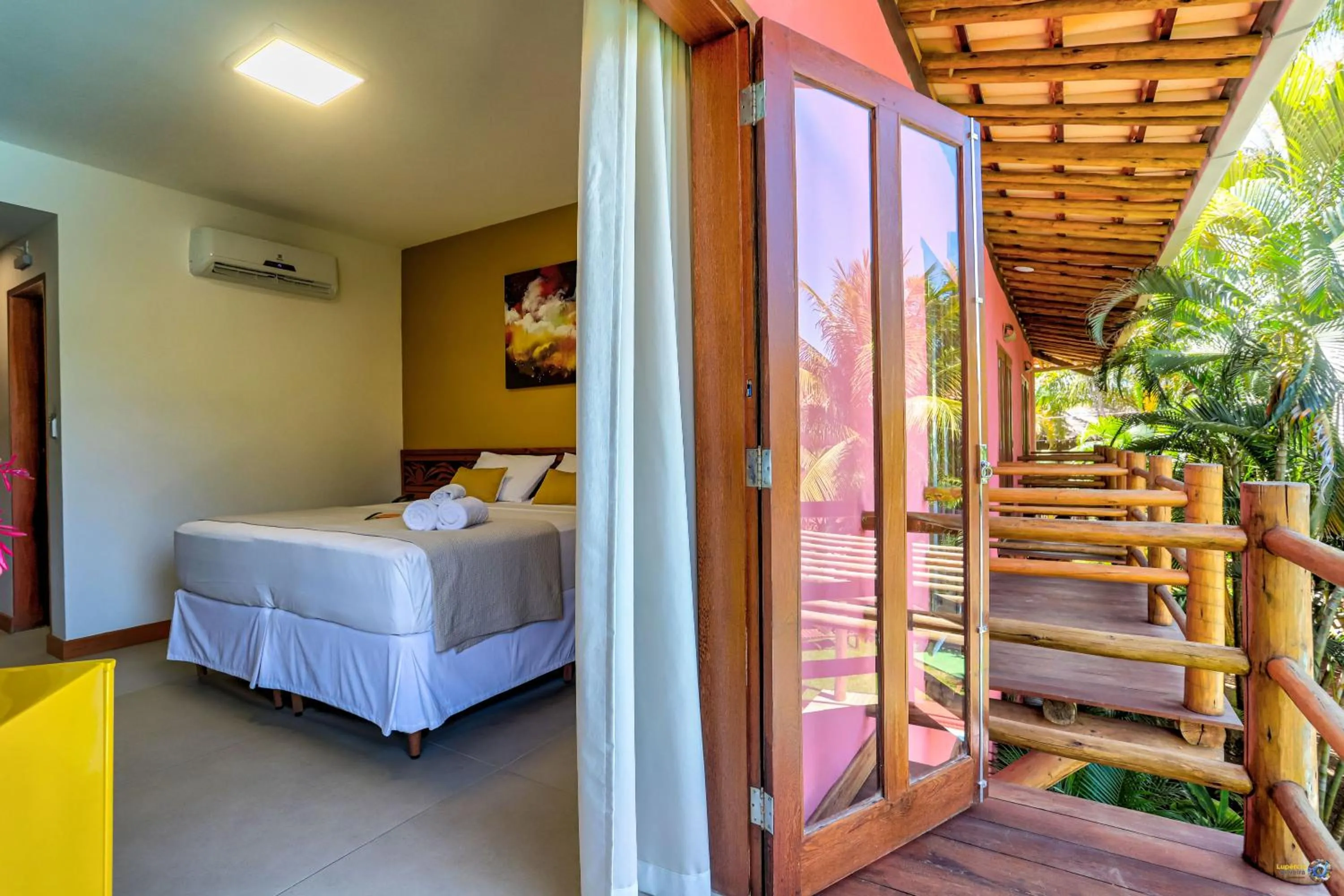 Bed in Pousada Vira Canoa