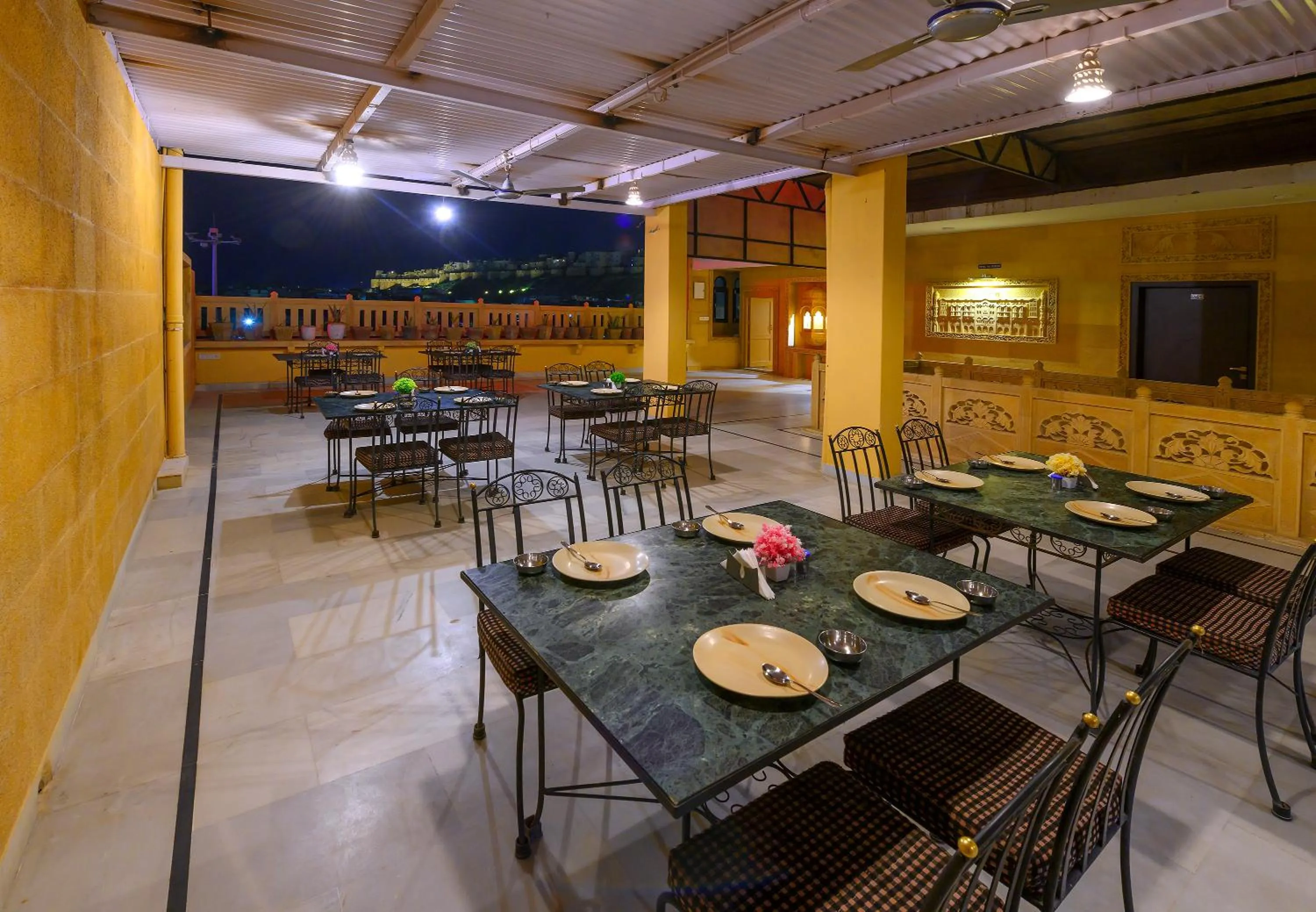 Restaurant/places to eat in Hotel Sky Plaza - Best ever view of Jaisalmer Fort