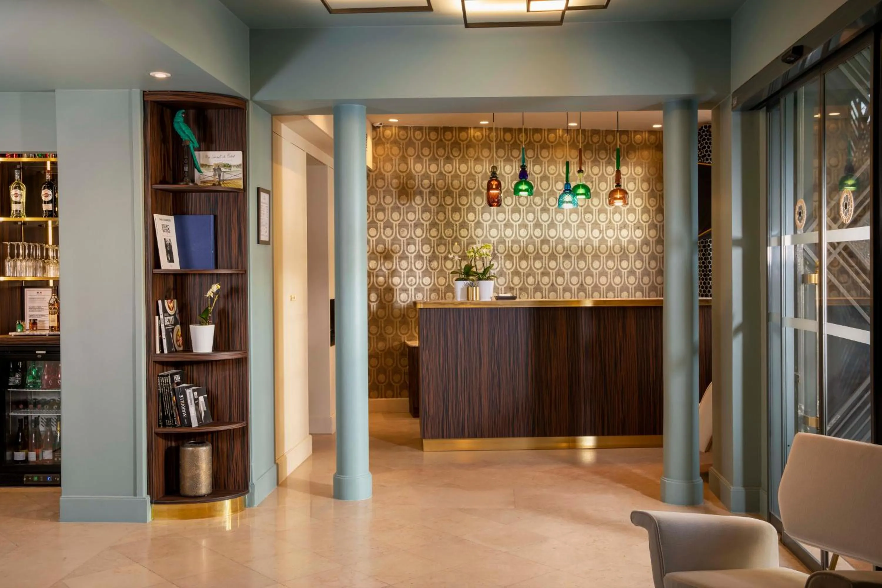 Lobby or reception in Hôtel Aiglon