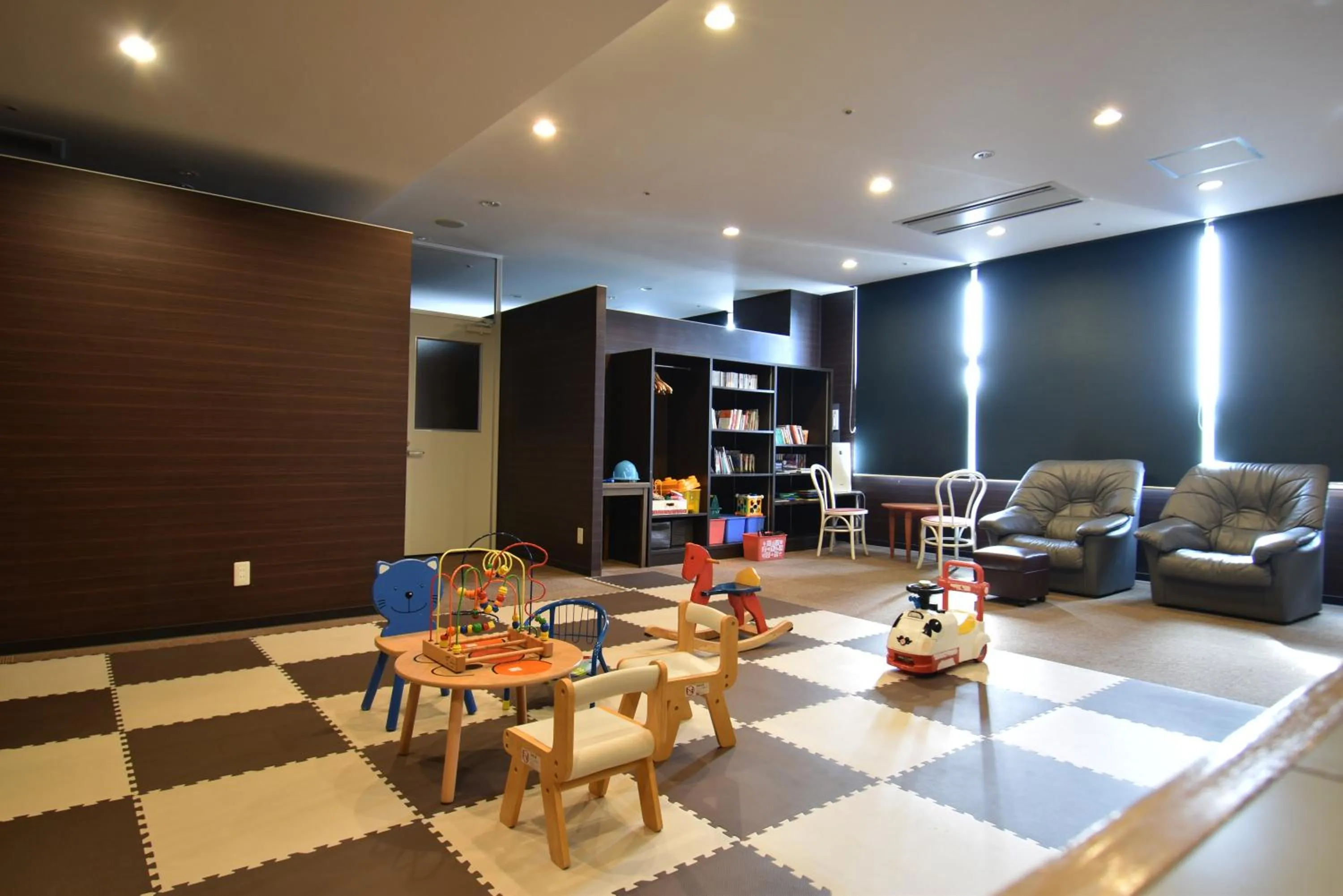 Children play ground in Biei Shirogane Onsen Hotel Park Hills