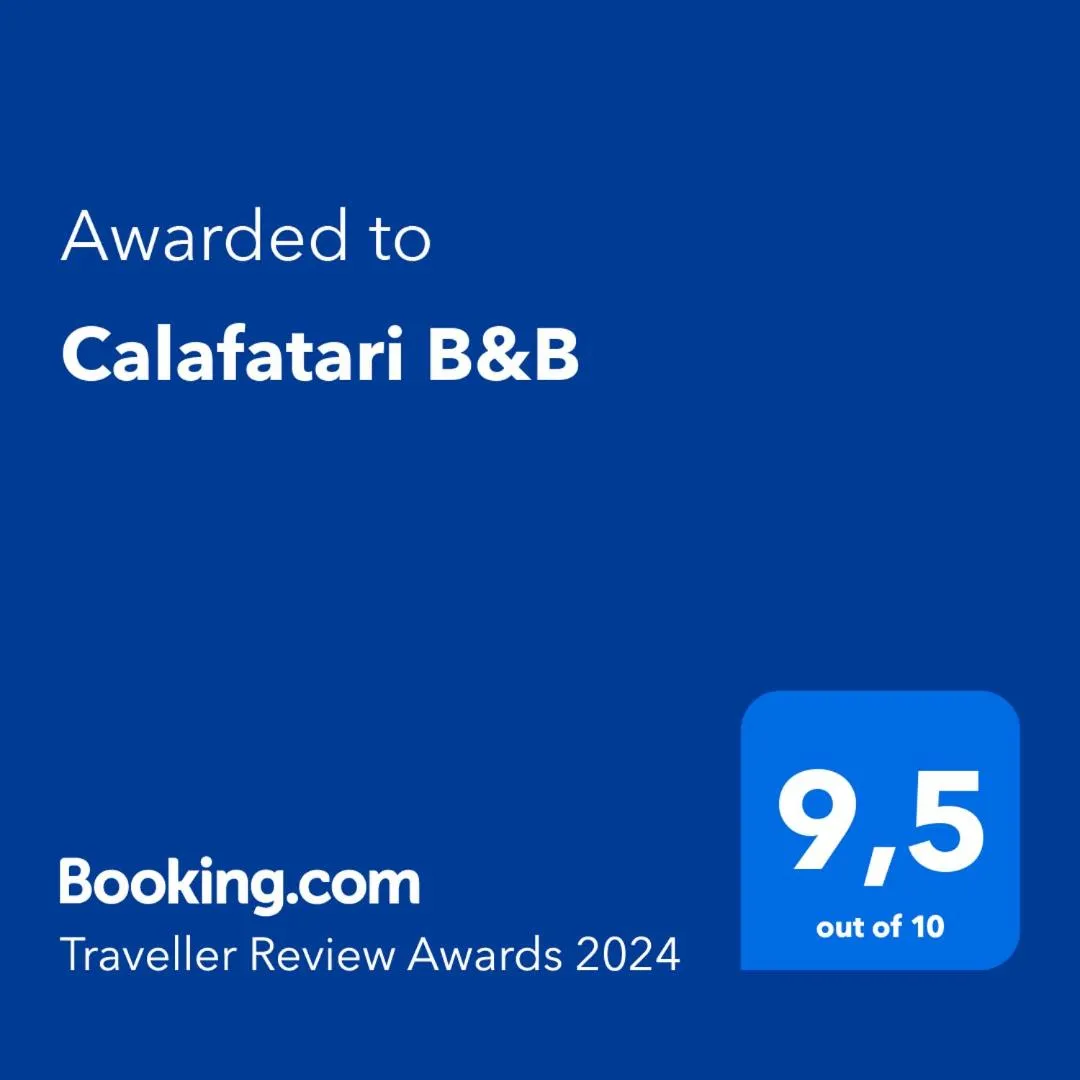 Certificate/Award in Calafatari B&B