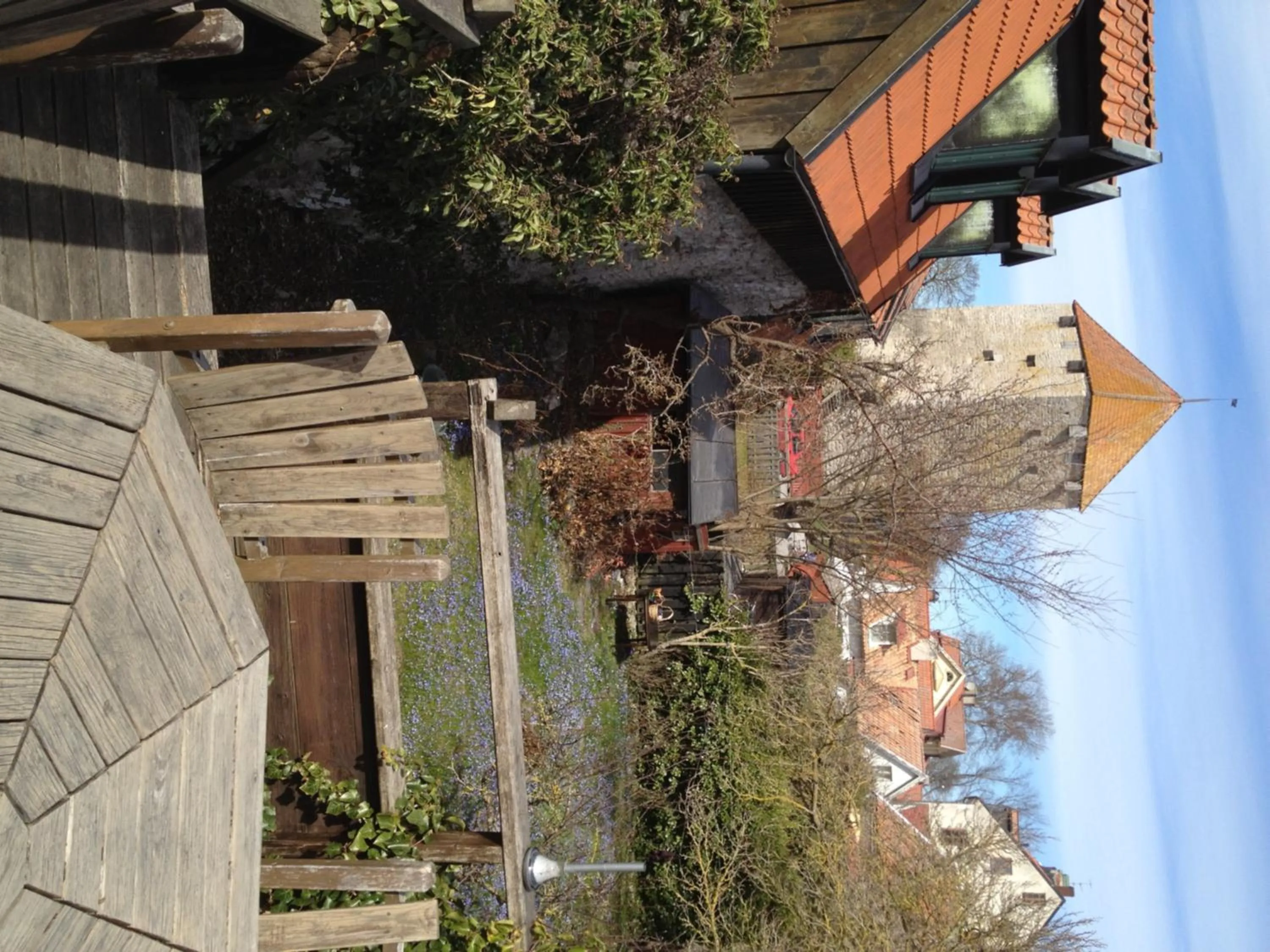 Patio in Mullbärsgårdens Bed and Breakfast