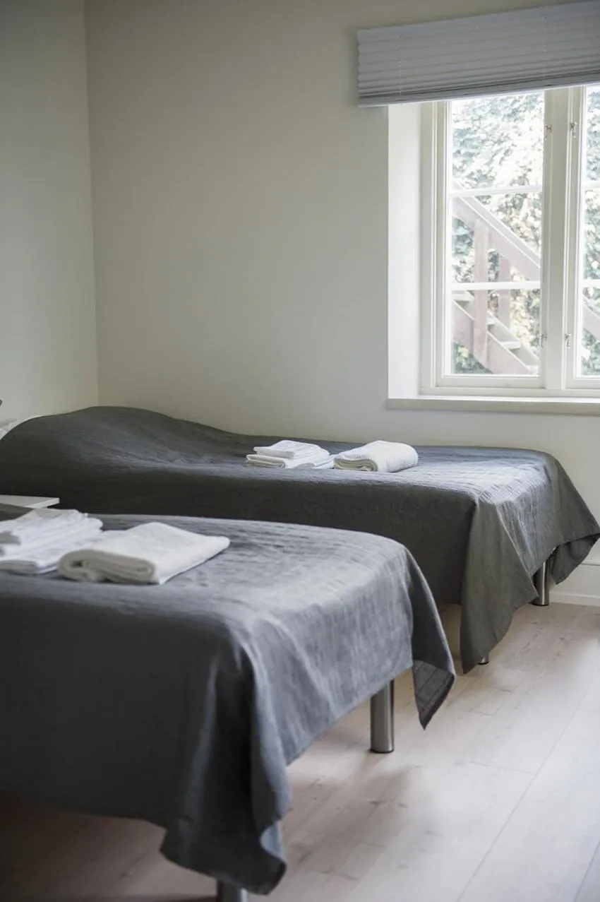 Bed in Mullbärsgårdens Bed and Breakfast