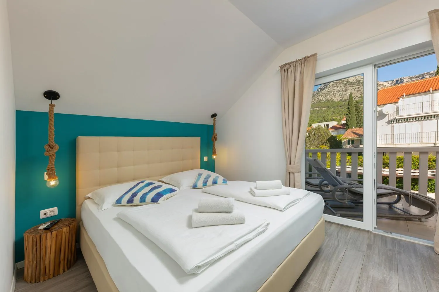 Bed in Villa Mediterranea