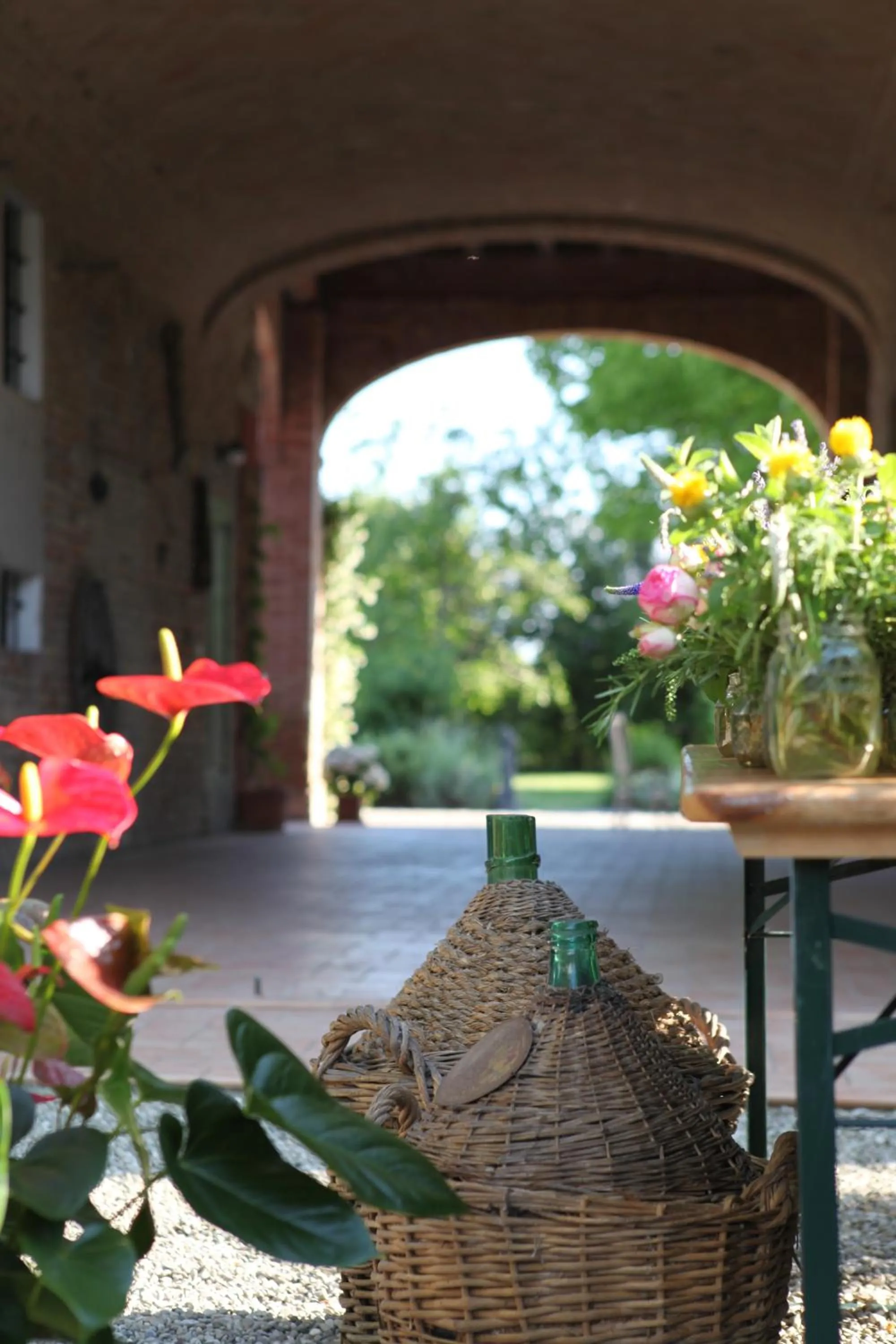 Patio in B&B Podere Merlo