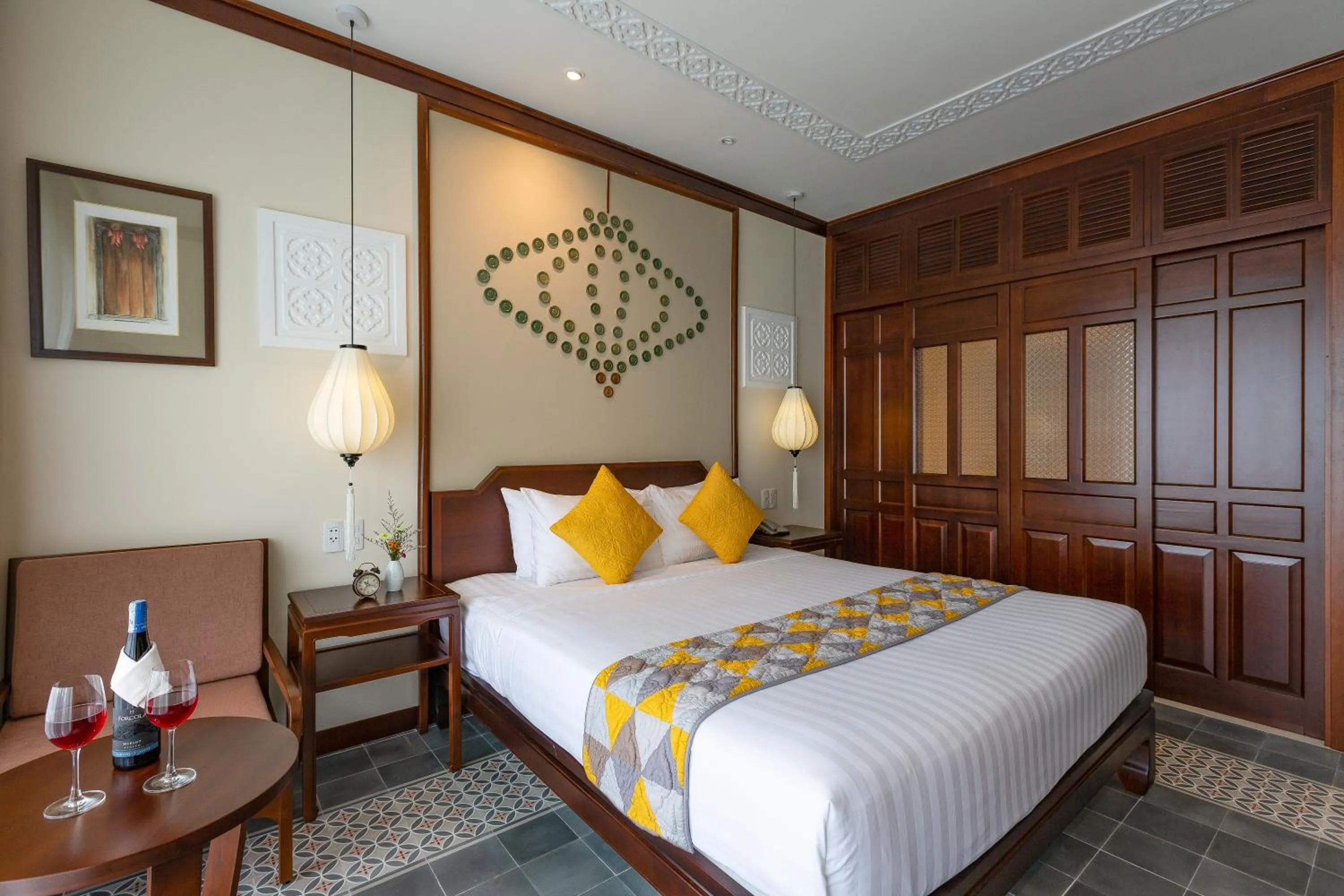 Seating area, Bed in Cozy Savvy Hoi An - The Quintessence of Exquisite Retreat