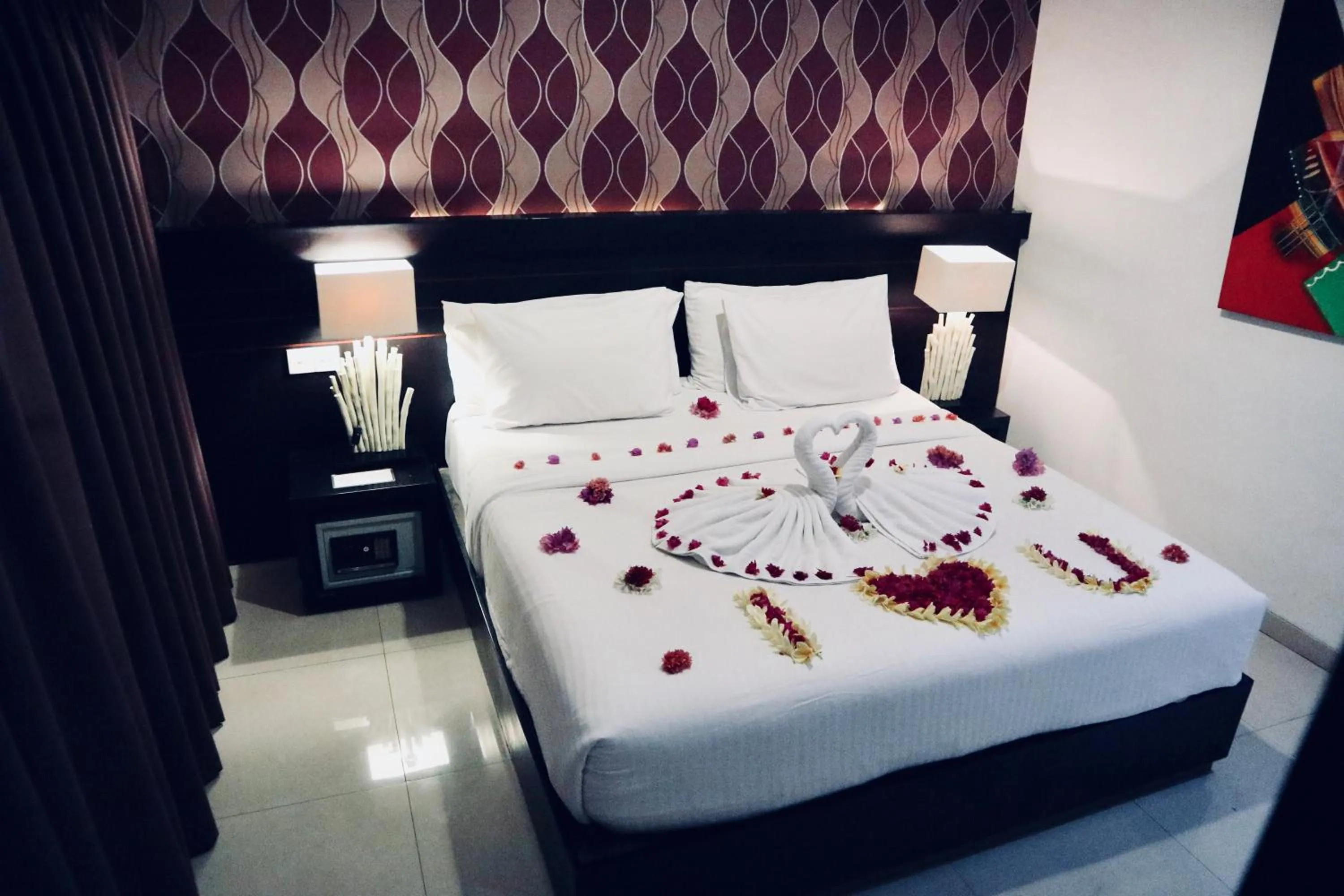 Bed in Noah Villa and Chapel